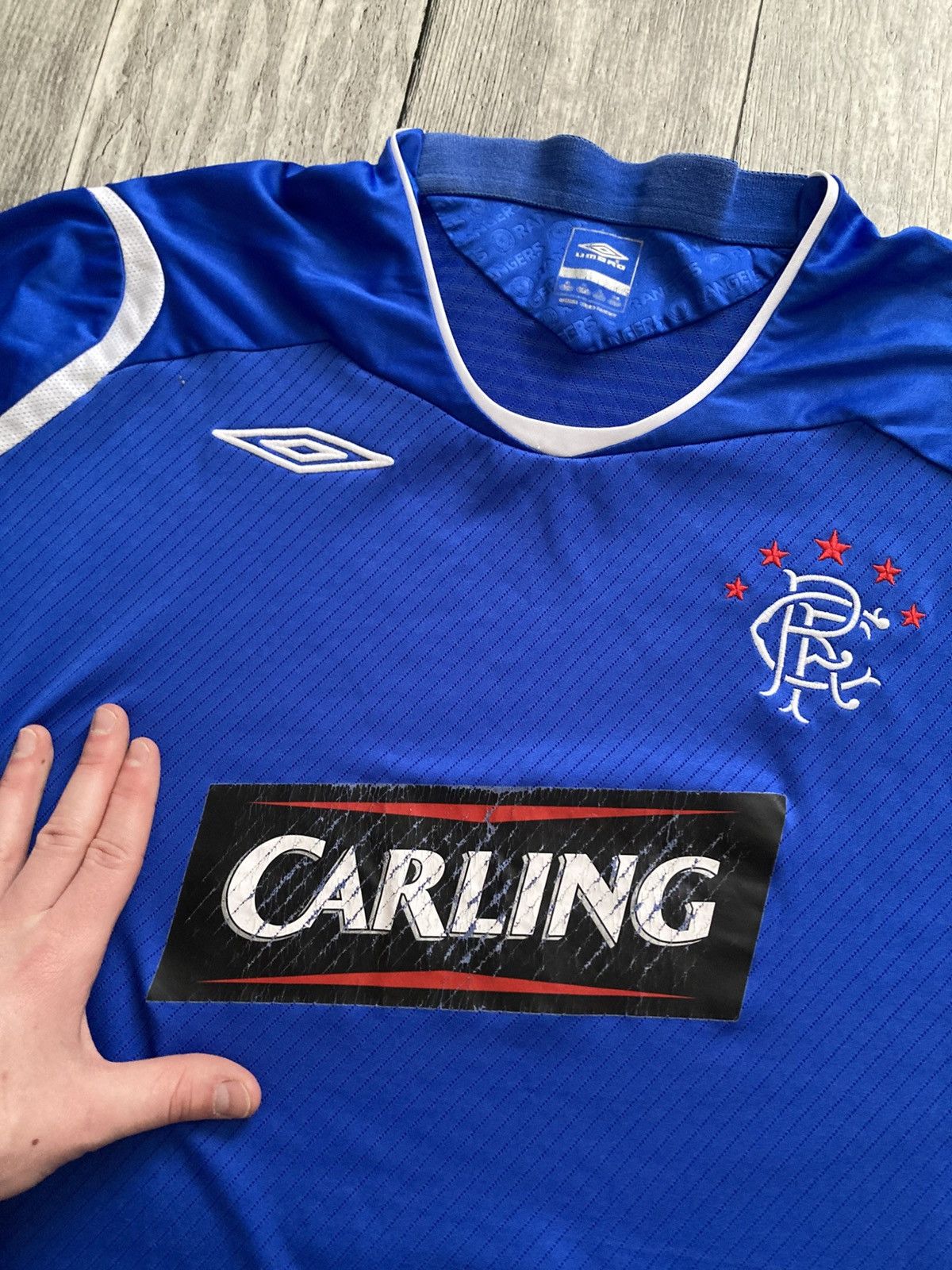 Umbro Vintage 08/09 rangers FC soccer football jersey XL y2k Size US XL / EU 56 / 4 - 9 Thumbnail