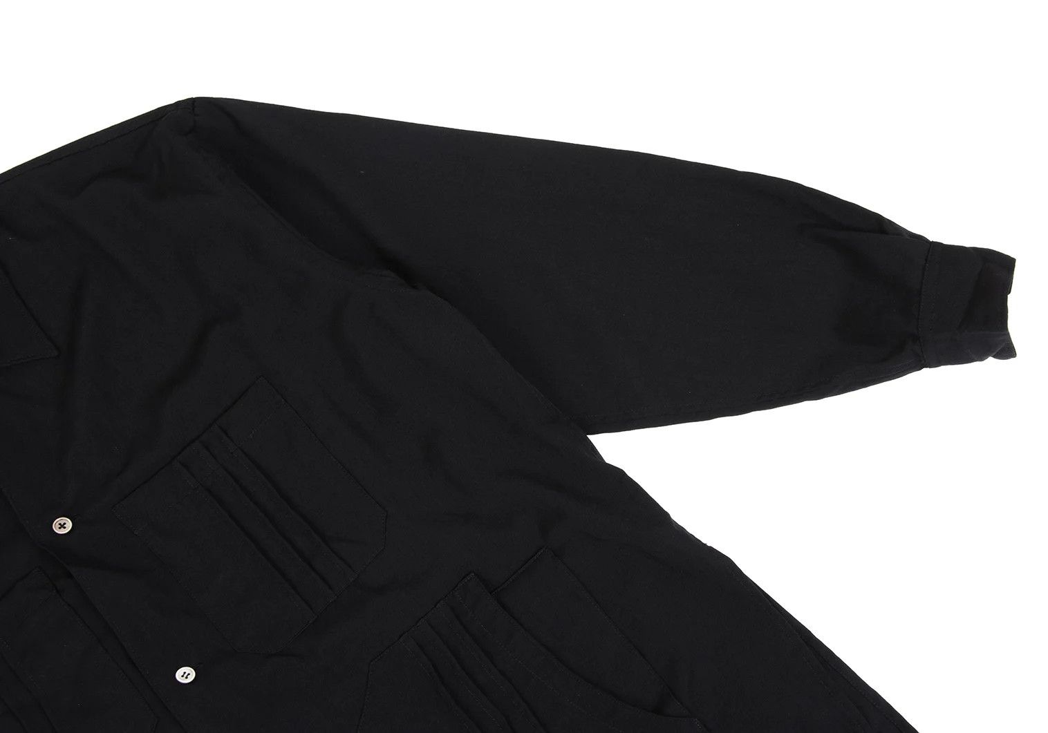 Yohji Yamamoto Yohji Yamamoto Wool Pintuck Pocket Shirt Jacket Size US M / EU 48-50 / 2 - 6 Thumbnail