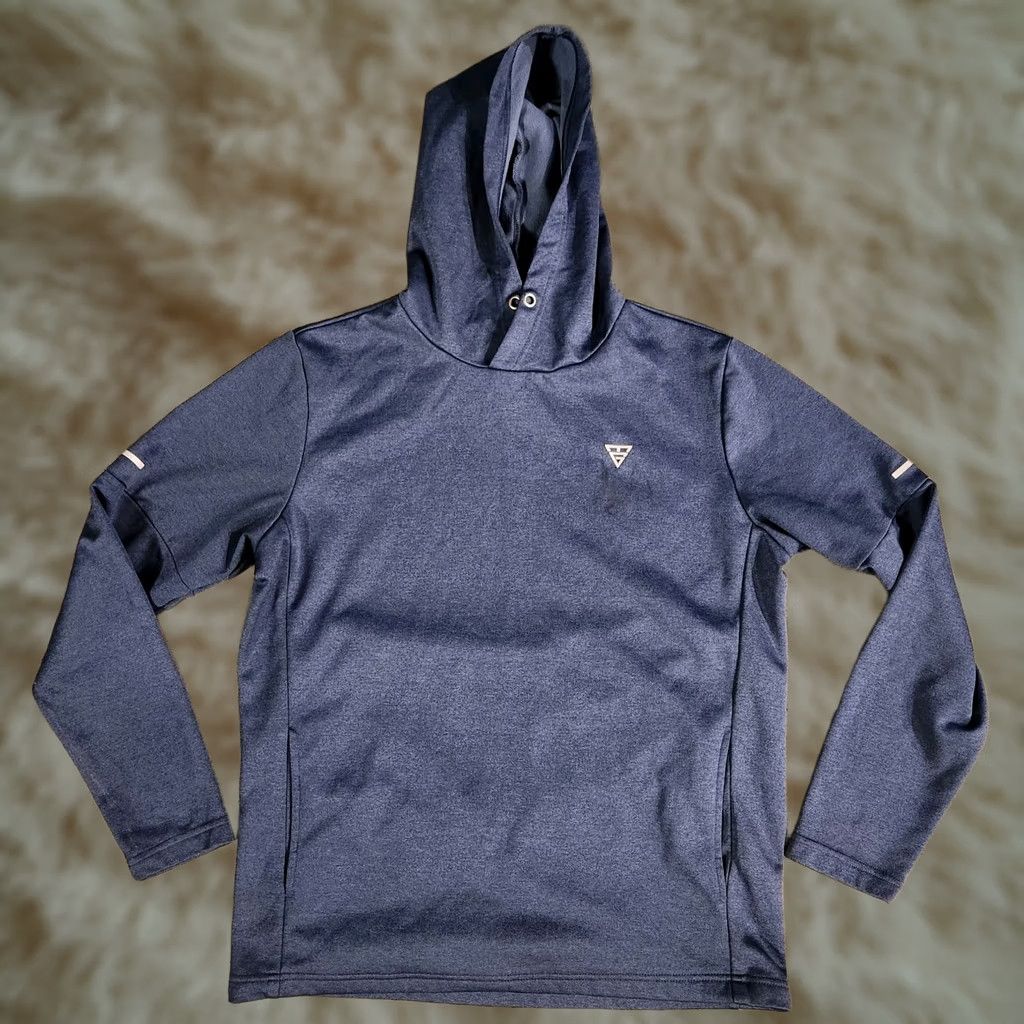 Vintage Maelreg Performance Hoodie Men's M Golf Active Pullover Navy Blue Polo Dot Pattern Logo Accents Athletic Fit Pockets Lightweight Fleece Size US M / EU 48-50 / 2 - 1 Thumbnail