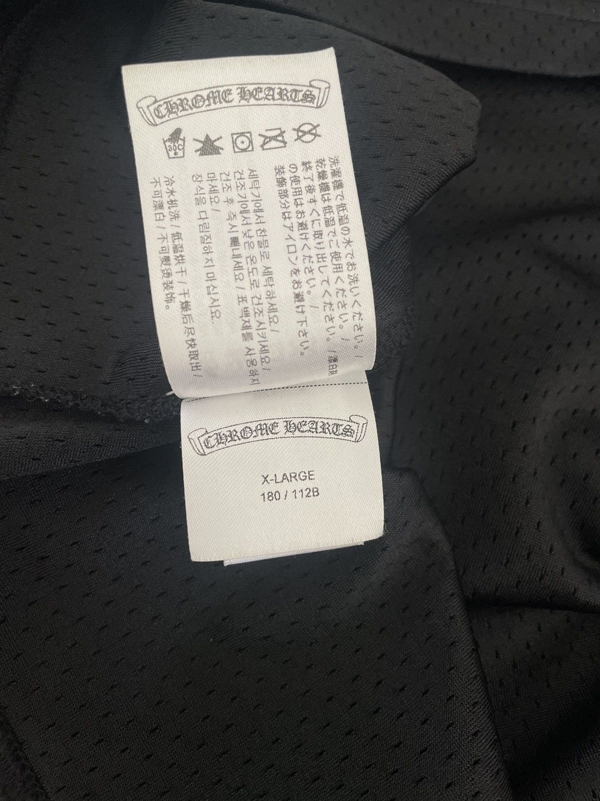 Chrome Hearts Chrome Hearts Black Mesh L/S Jersey Size US XL / EU 56 / 4 - 8 Thumbnail
