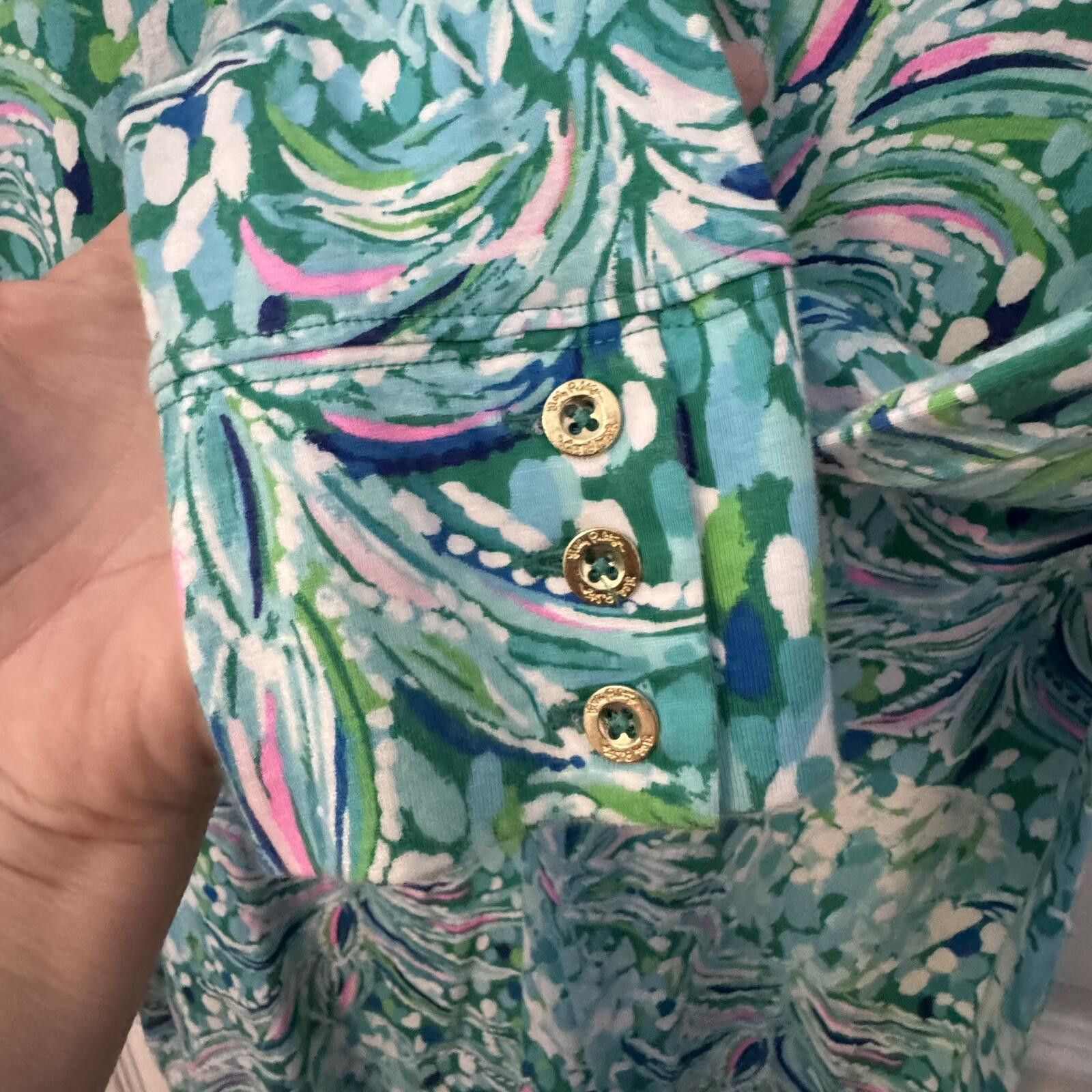 Other Lilly Pulitzer Davie Shift -Small "Emerald Isle Pineapple" Size S / US 4 / IT 40 - 2 Thumbnail