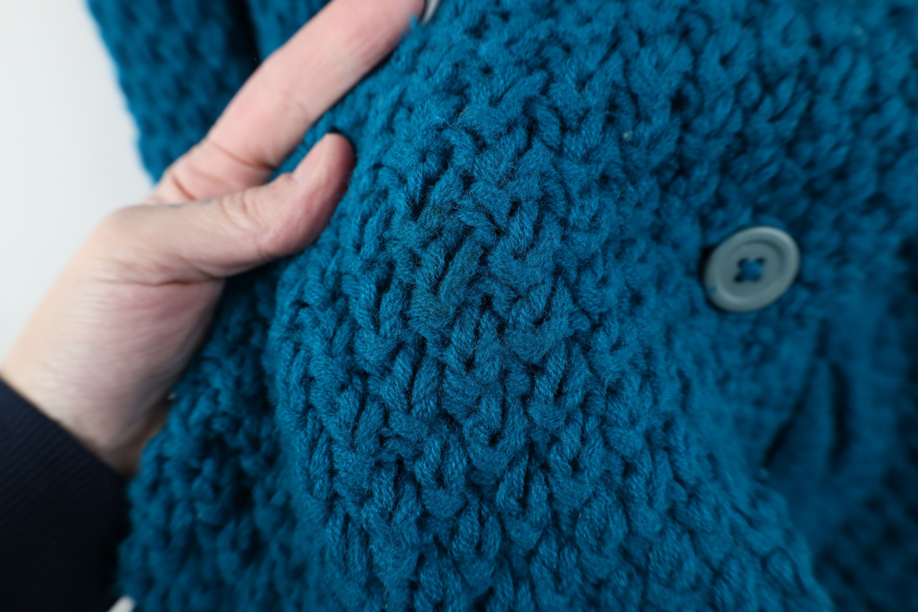 Vintage Vintage 90s Streetwear Crochet Cable Knit Fisherman Sweater Size L / US 10 / IT 46 - 5 Thumbnail