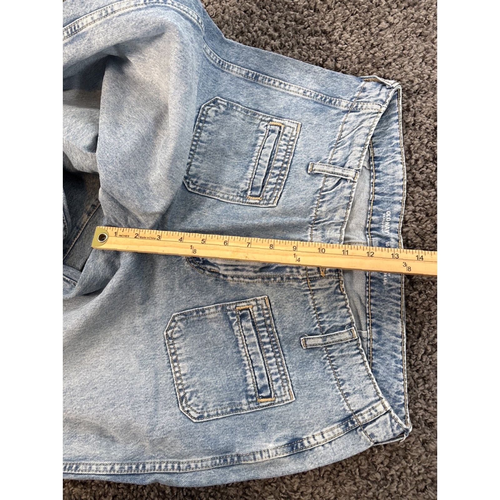 Old Navy Old Navy Jeans Women's 32x28 Baggy Wide-Leg High Rise Boho Bohemian Pockets Jeans Mens Womens Size ONE SIZE - 5 Thumbnail