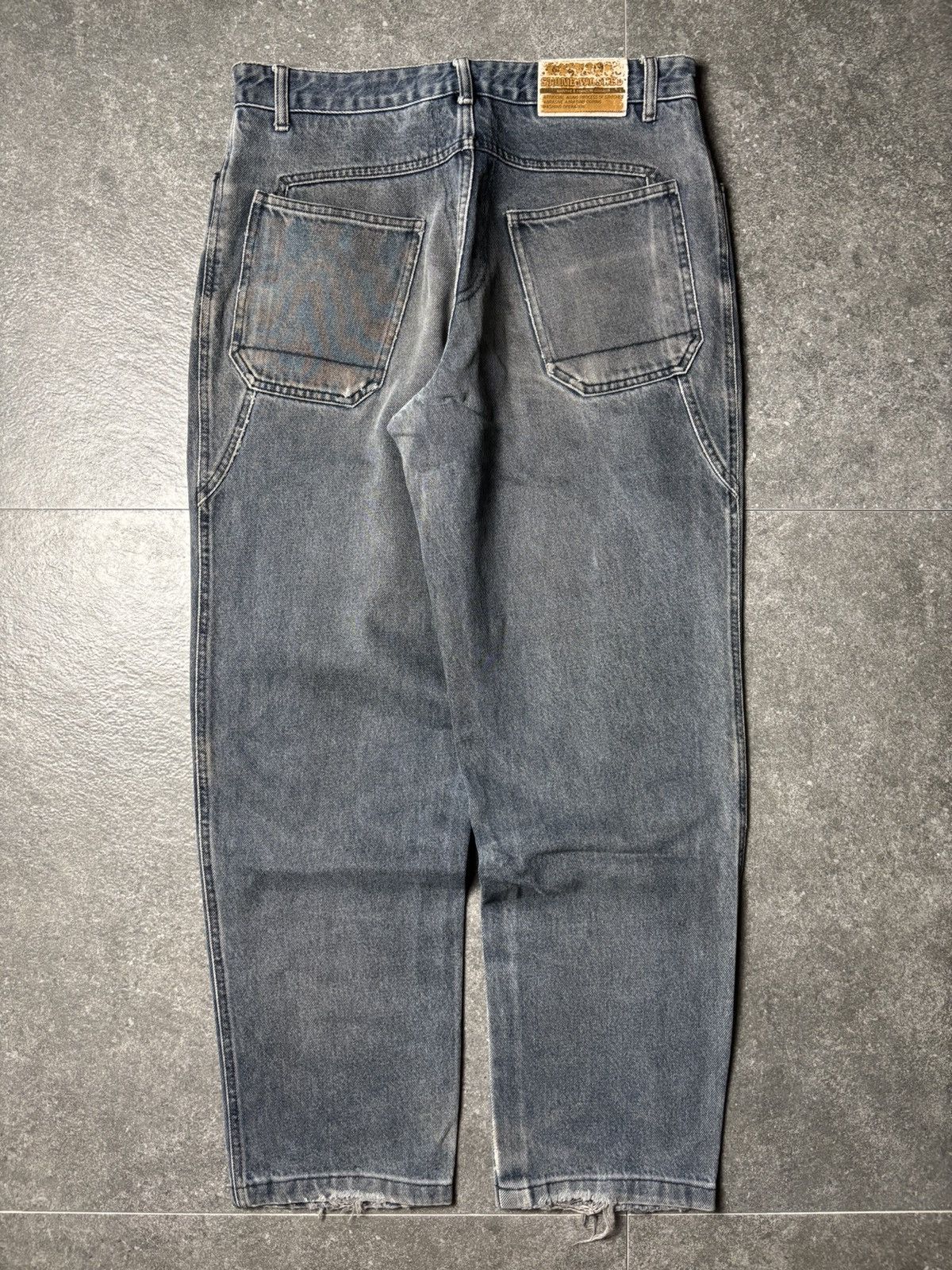 Marithe + Francois Girbaud 2000s Marithe Francois Girbaud Stone Washed Dirty Jeans Size US 30 / EU 46 - 12 Thumbnail