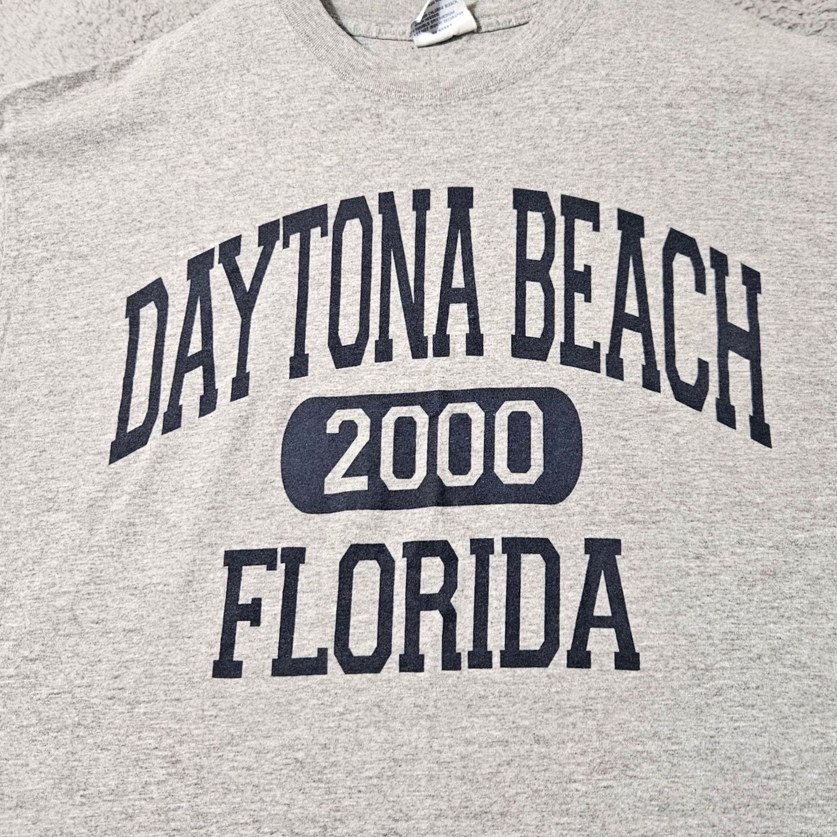 Vintage VINTAGE Daytona Beach Florida 2000 Gray Short Sleeve T Shirt Men's XL All Sport Shirt Mens Gray 2000s US Souvenir Shirt Size US XL / EU 56 / 4 - 2 Thumbnail