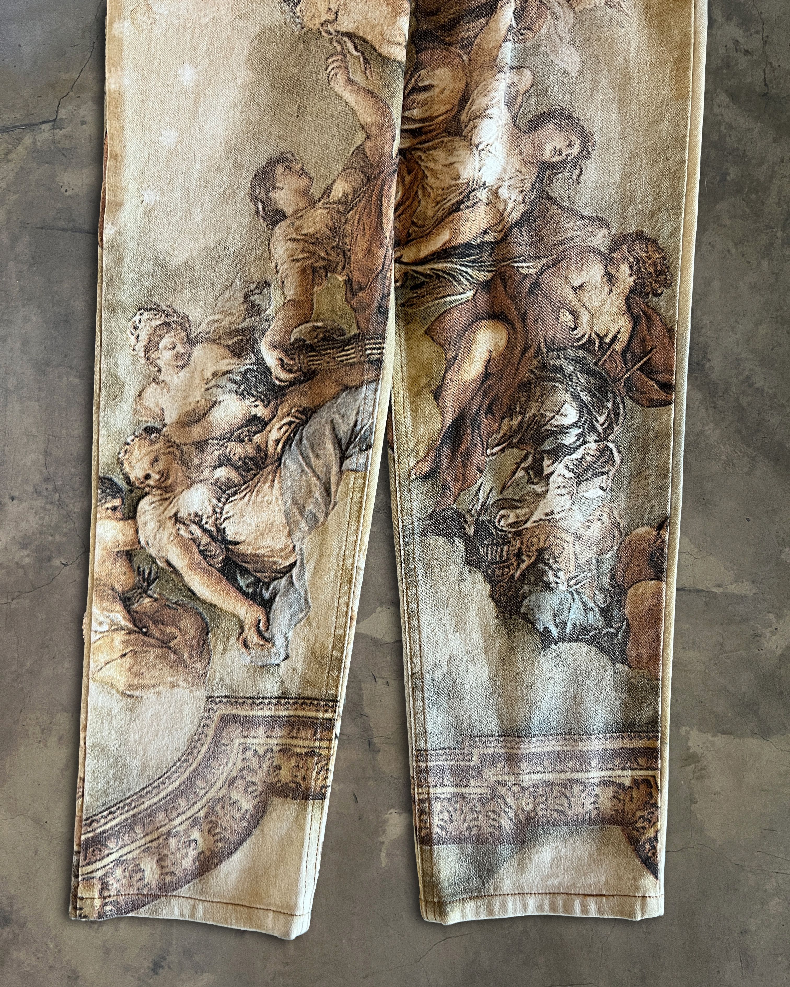 Roberto Cavalli ROBERTO CAVALLI RUNWAY FW1994 RENAISSANCE JEANS Size US 29 - 4 Thumbnail