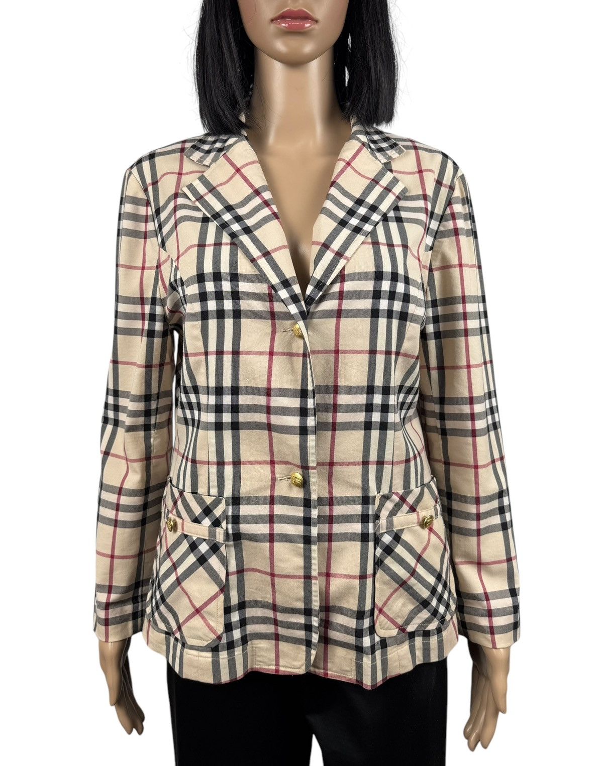 Burberry × Vintage Burberry London Full Check Jacket Vintage made in Hong Kong Size M / US 6-8 / IT 42-44 - 3 Thumbnail