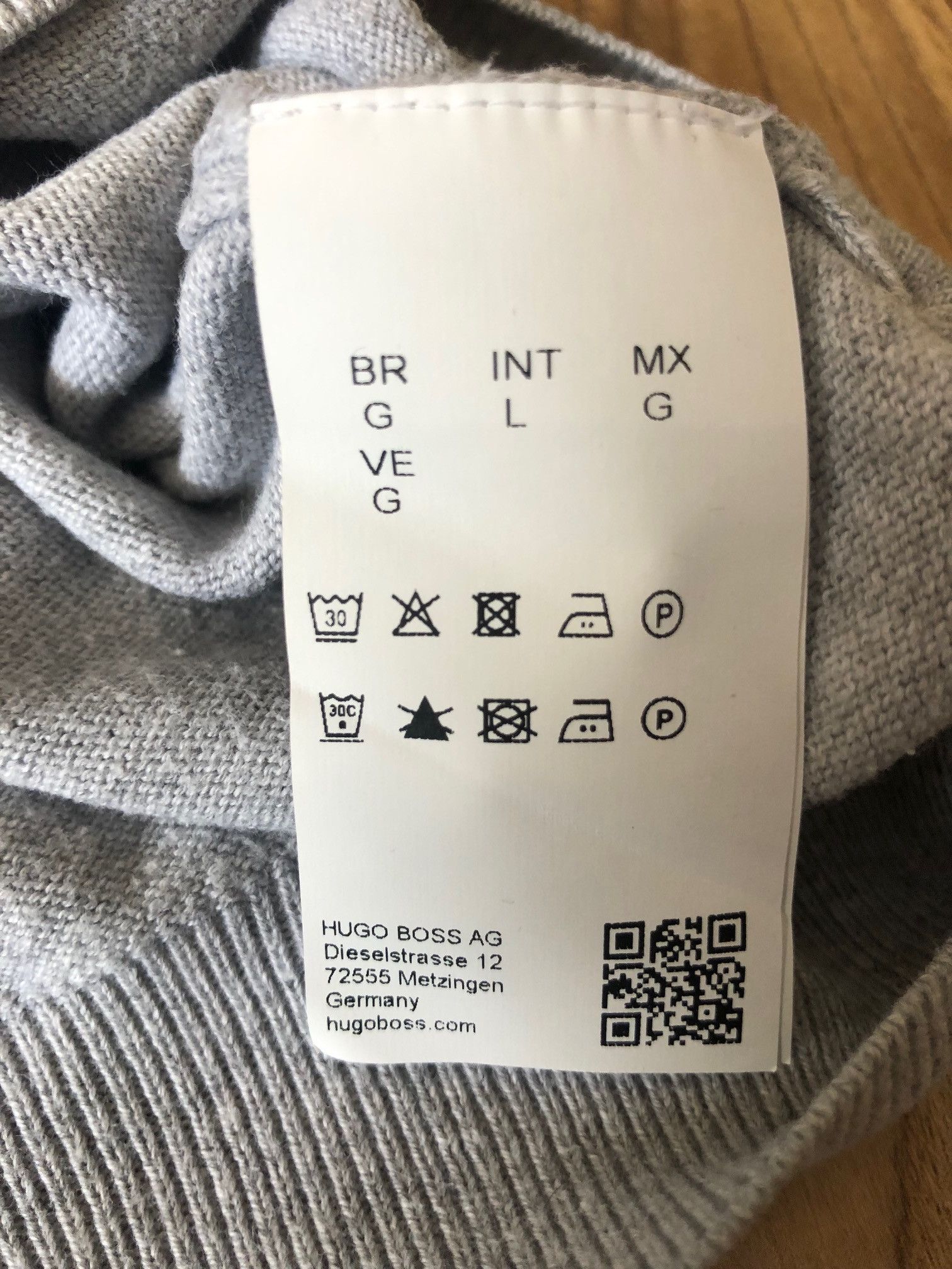 Hugo Boss Hugo Boss men's sweater size L light gray Size US L / EU 52-54 / 3 - 4 Thumbnail
