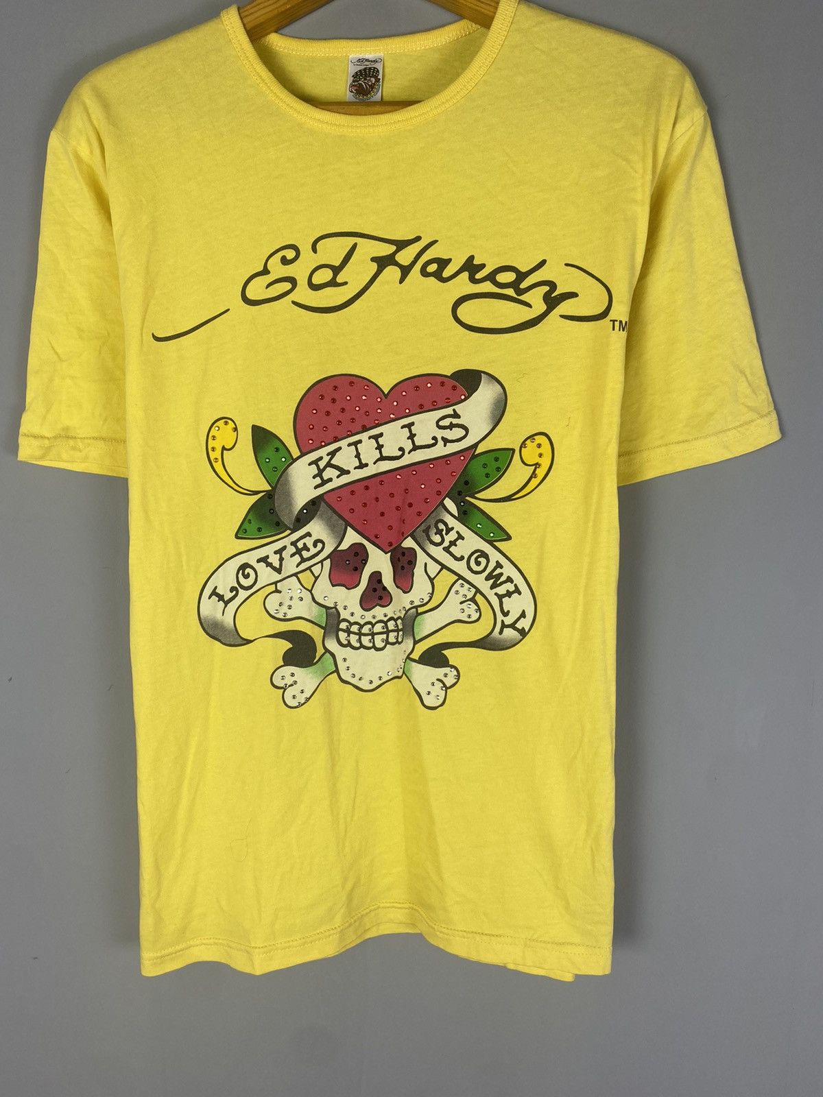 Ed Hardy Vintage Ed Hardy tee T-shirt polo big logo Size US L / EU 52-54 / 3 - 3 Thumbnail
