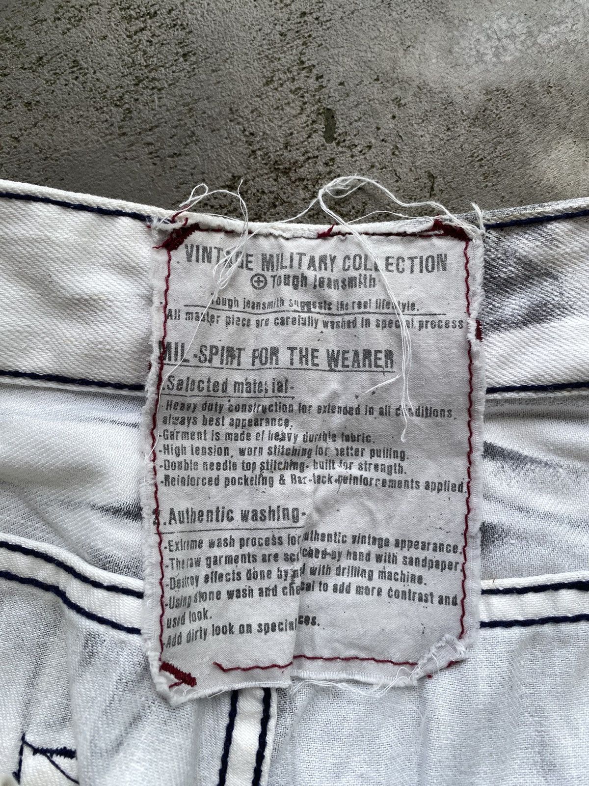 If Six Was Nine × Japanese Brand Vintage Tough Ruched Jeans Size US 31 - 8 Thumbnail