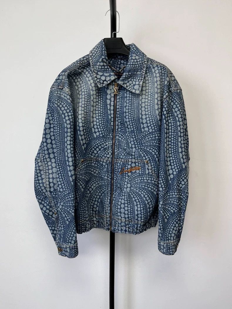 louis vuitton x yayoi kusama denim jacket-dmc