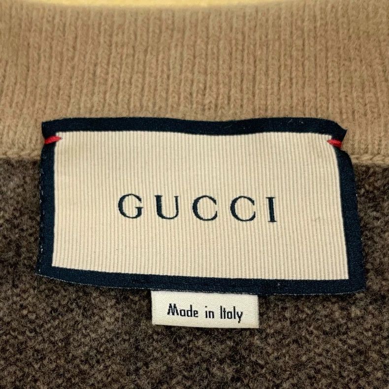 Gucci Gucci Brown logo jacquad full-print wool lapel single-brea Size S / US 4 / IT 40 - 5 Thumbnail