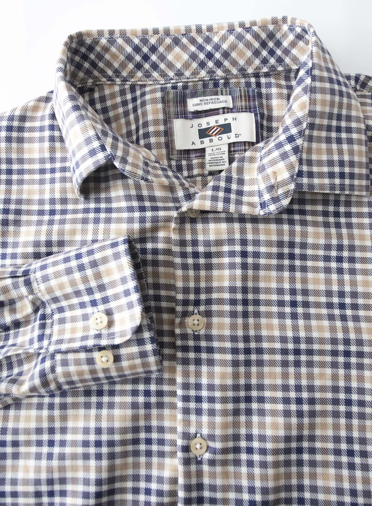 Joseph Abboud Joseph Abboud Shirt Flannel Size L Plaid Size US L / EU 52-54 / 3 - 1 Thumbnail