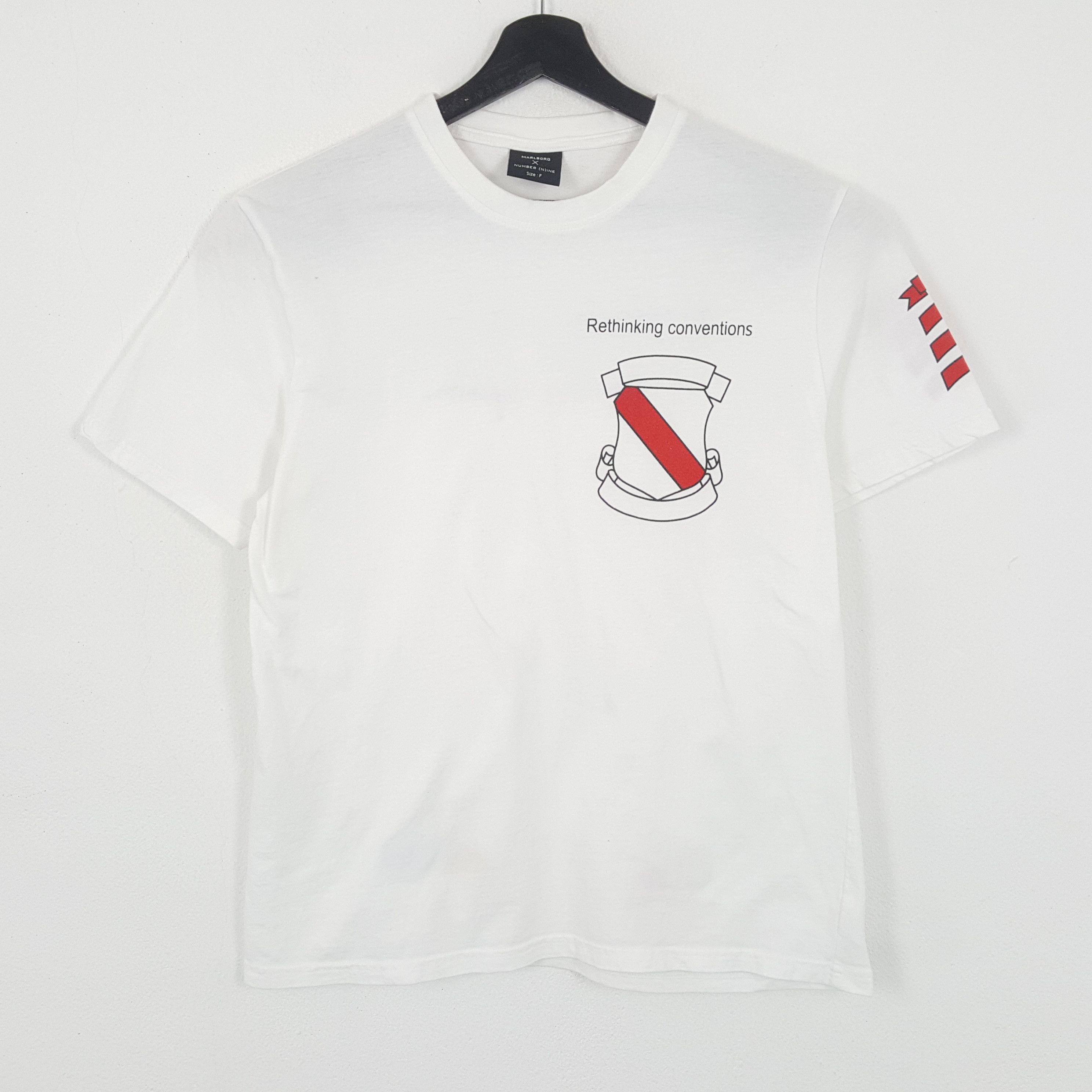 Number (N)ine MARLBORO x NUMBER (N)INE Japanese Brand Custom Art Tshirt Size US M / EU 48-50 / 2 - 3 Thumbnail
