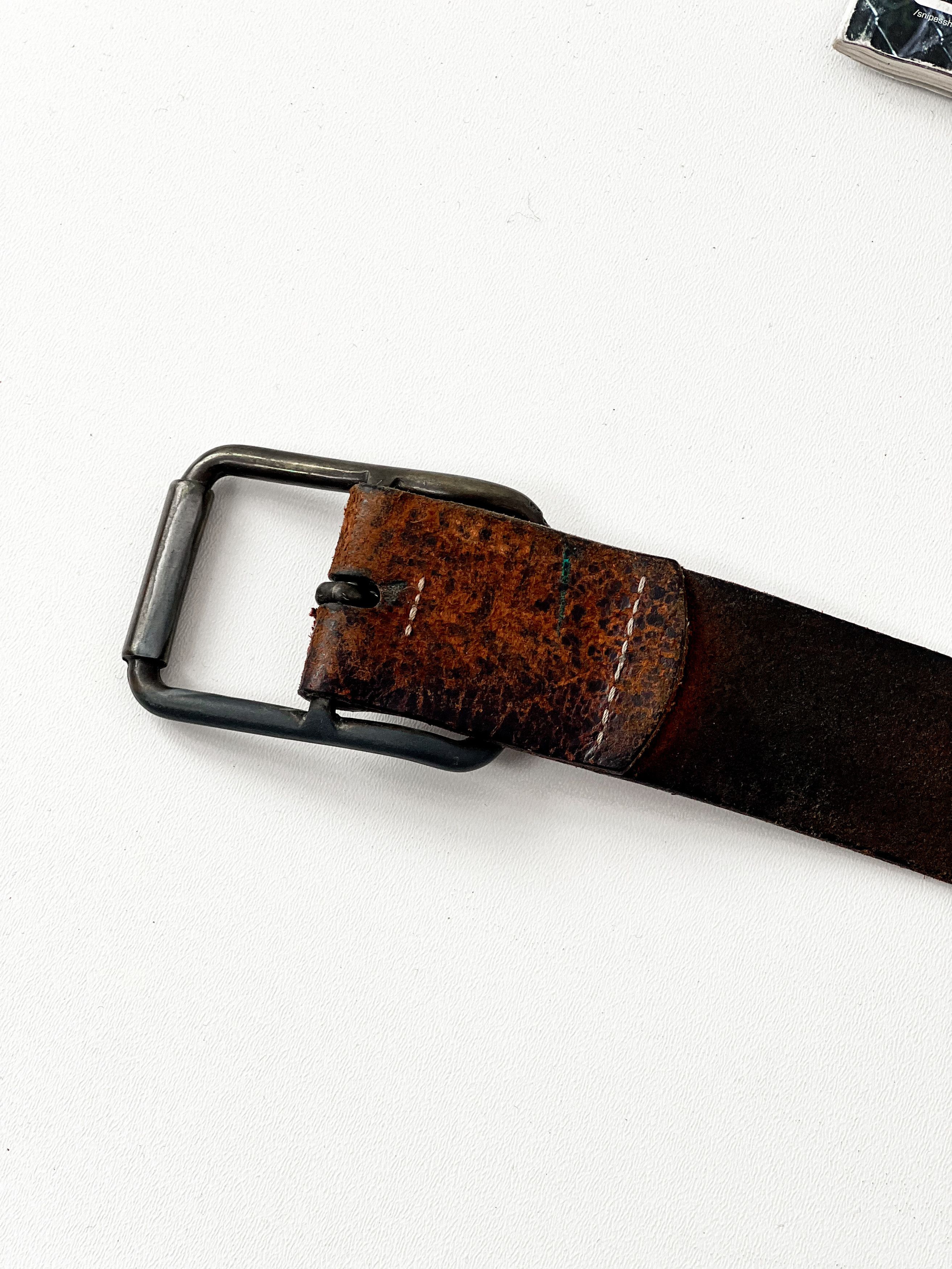 Leather × Levi's × Vintage Levi's Red Tab vintage leather belt Size 34 - 8 Thumbnail