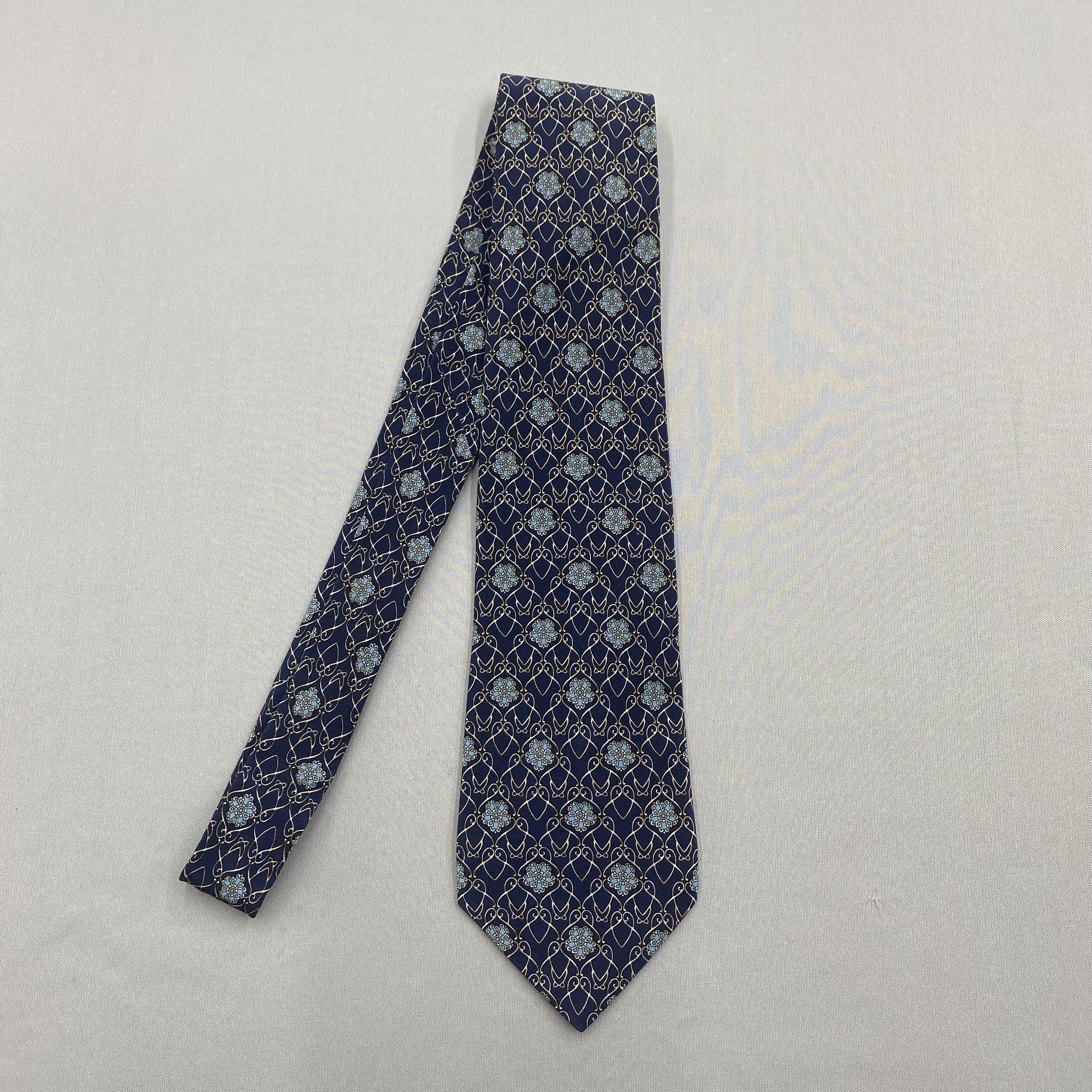 Japanese Brand Vintage Nina Ricci SILK Necktie Cravate Pure Silk Neck Tie Size ONE SIZE - 4 Thumbnail