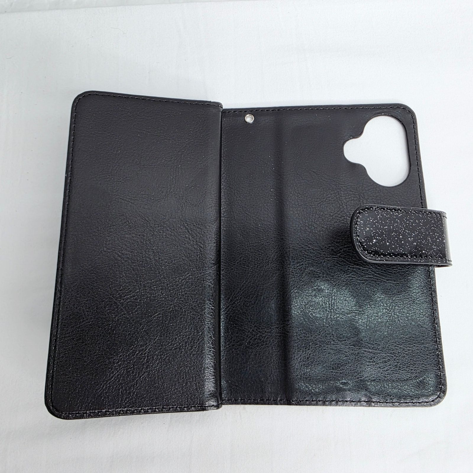 Other iPhone 16 Pro Black Glitter Phone Case W Detachable Wallet Size ONE SIZE - 11 Thumbnail