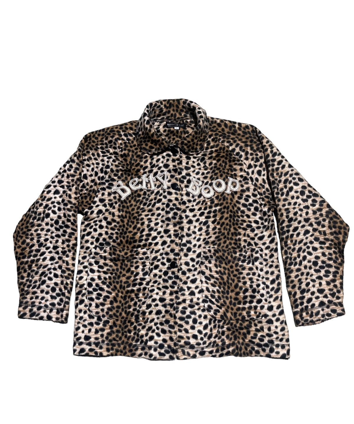 Cartoon Network Vintage 90s Betty Boop Leopard Fleece Jacket Size M / US 6-8 / IT 42-44 - 2 Thumbnail