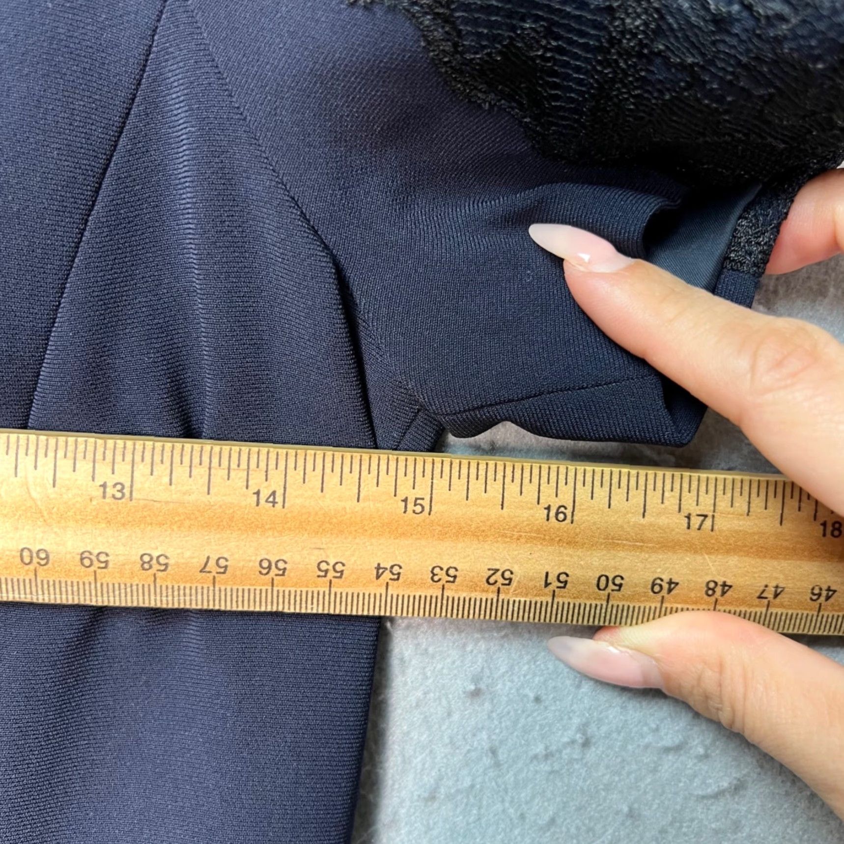 Theory Theory Navy Blue Dress With Lace Sleeves Short Sleeve Polyester Dress Size 0 Womens Pencil Shift Casual Summer Spring Fall Womens Size XS / US 0-2 / IT 36-38 - 6 Thumbnail