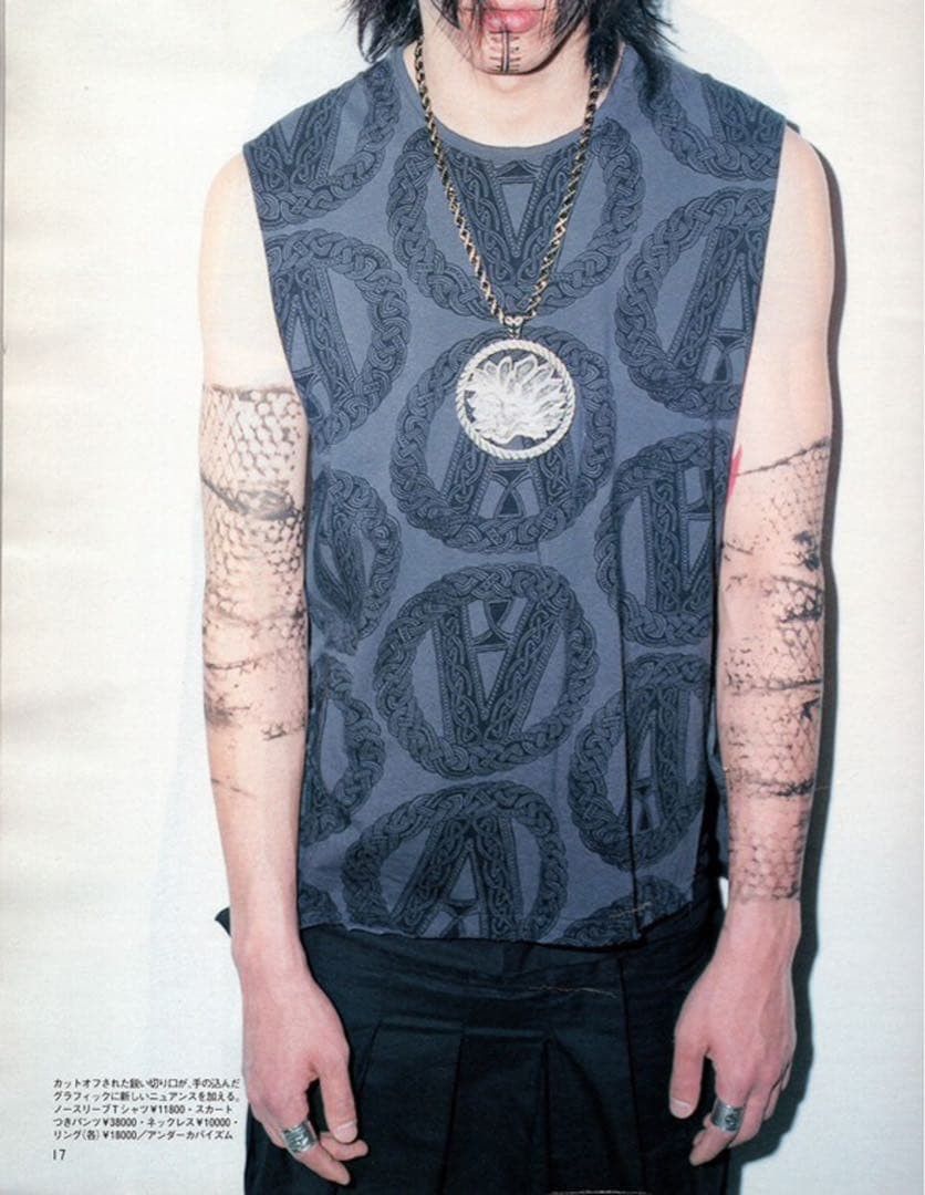 Undercover Undercover SS03 “Scab” Anarchy All Over Print Tank Top Size US M / EU 48-50 / 2 - 6 Thumbnail