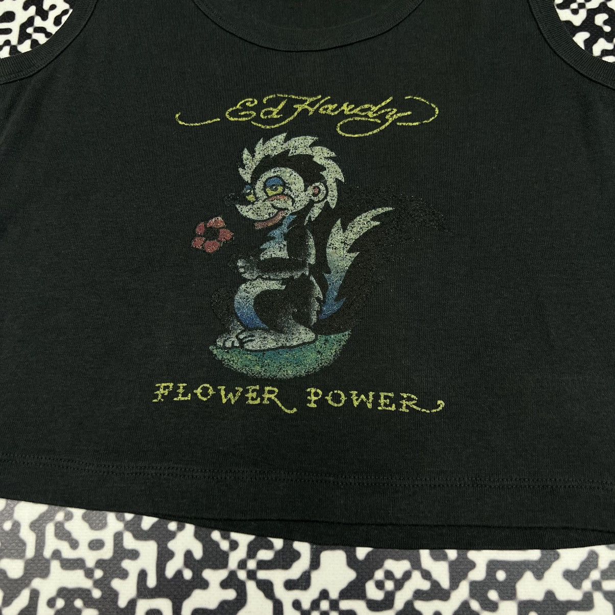 Ed Hardy Vintage Y2K Ed Hardy Flower Power Japanese Style Tank Top Size L / US 10 / IT 46 - 7 Thumbnail