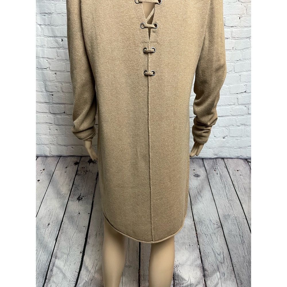 Anthropologie New n:Philanthropy Turtleneck Sweater Lace-up Back Wool Dre Size L / US 10 / IT 46 - 9 Thumbnail