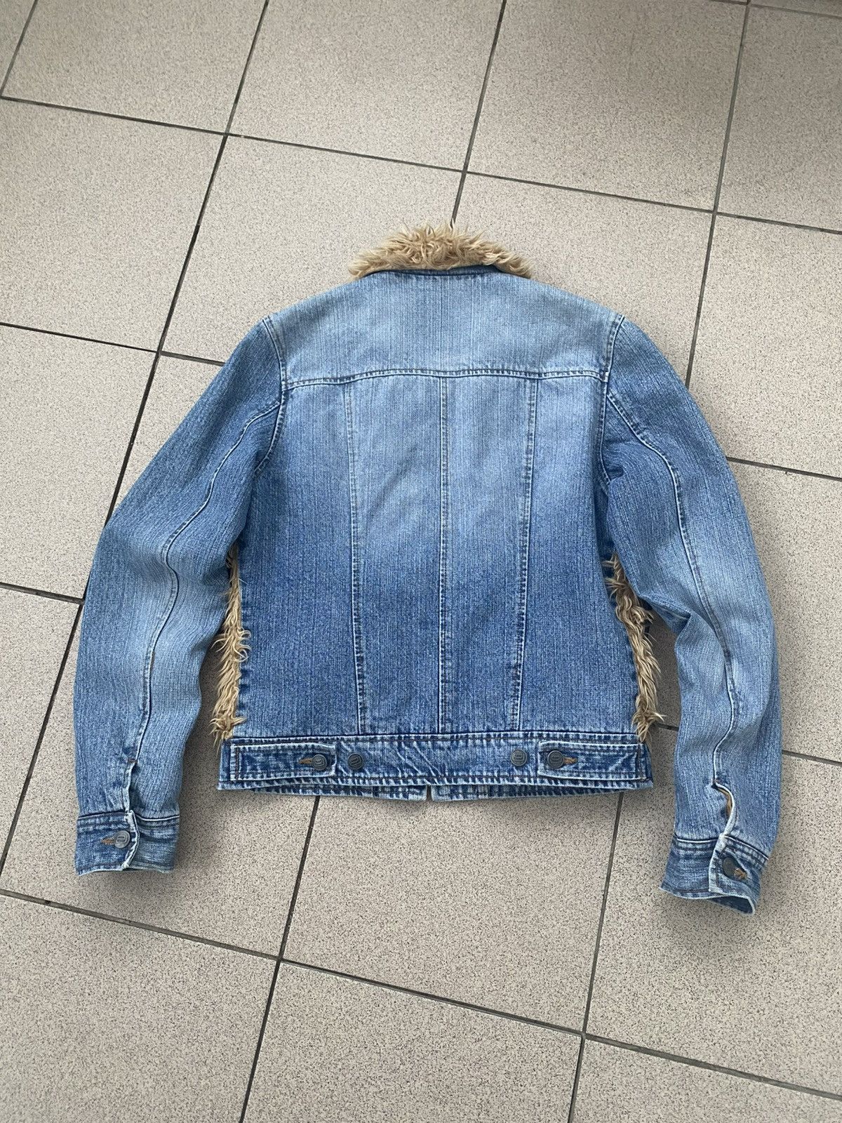 Japanese Brand Vintage 00s Fur/Denim Junta Watanabe Style Jacket Size US S / EU 44-46 / 1 - 3 Thumbnail