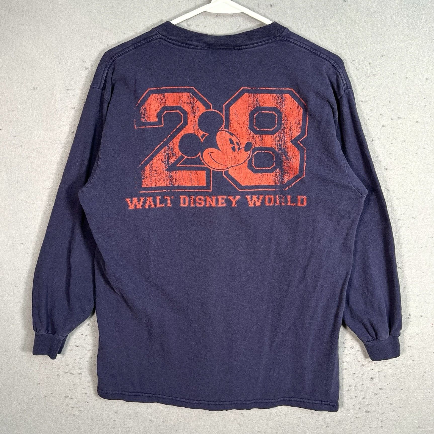 Disney Disney Mickey Mouse Long Sleeve T Shirt Adult Medium Blue Mens Size US M / EU 48-50 / 2 - 2 Thumbnail