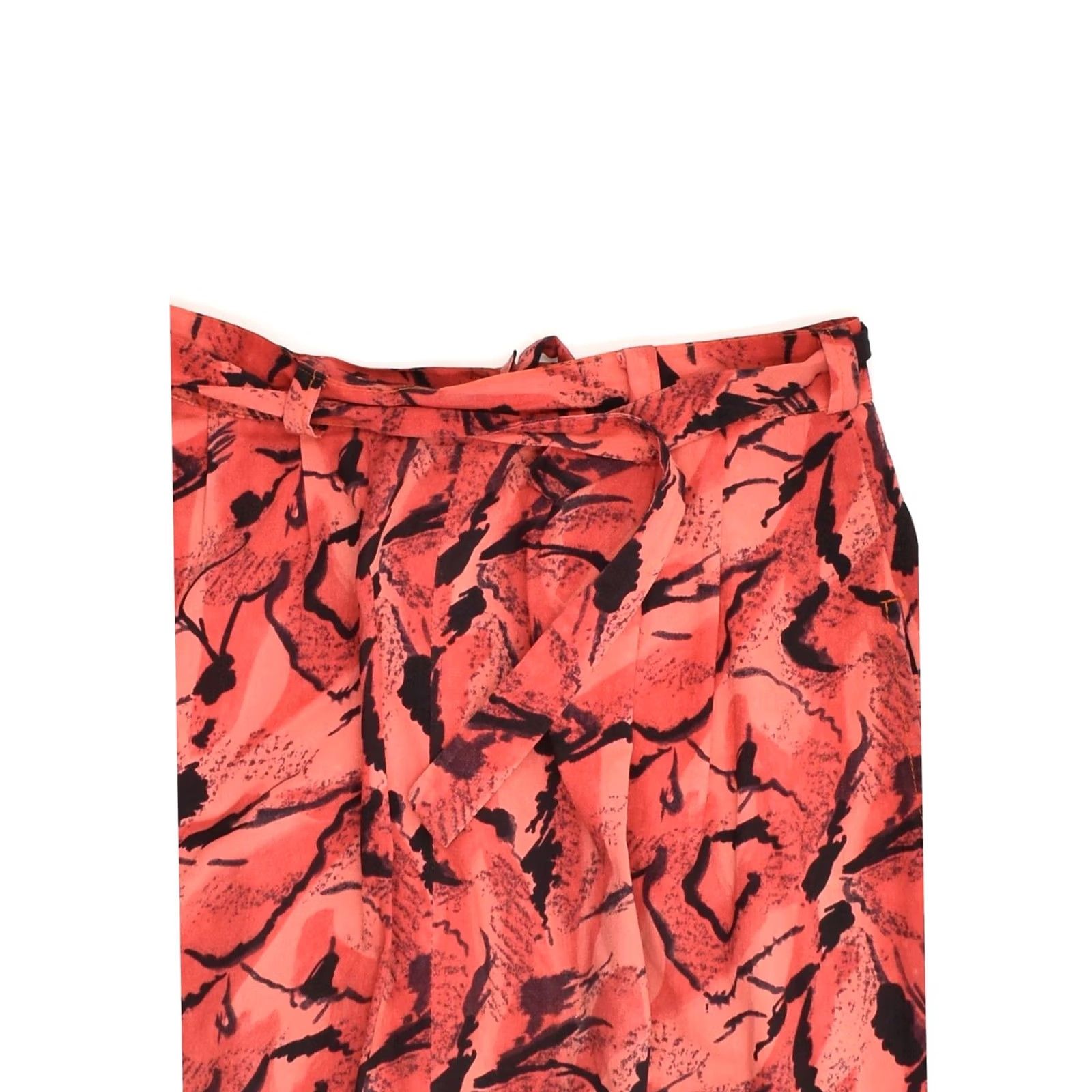 Vintage VINTAGE Womens A-Line Skirt Red Floral W25 XS Size 42" / US 20 - 3 Thumbnail