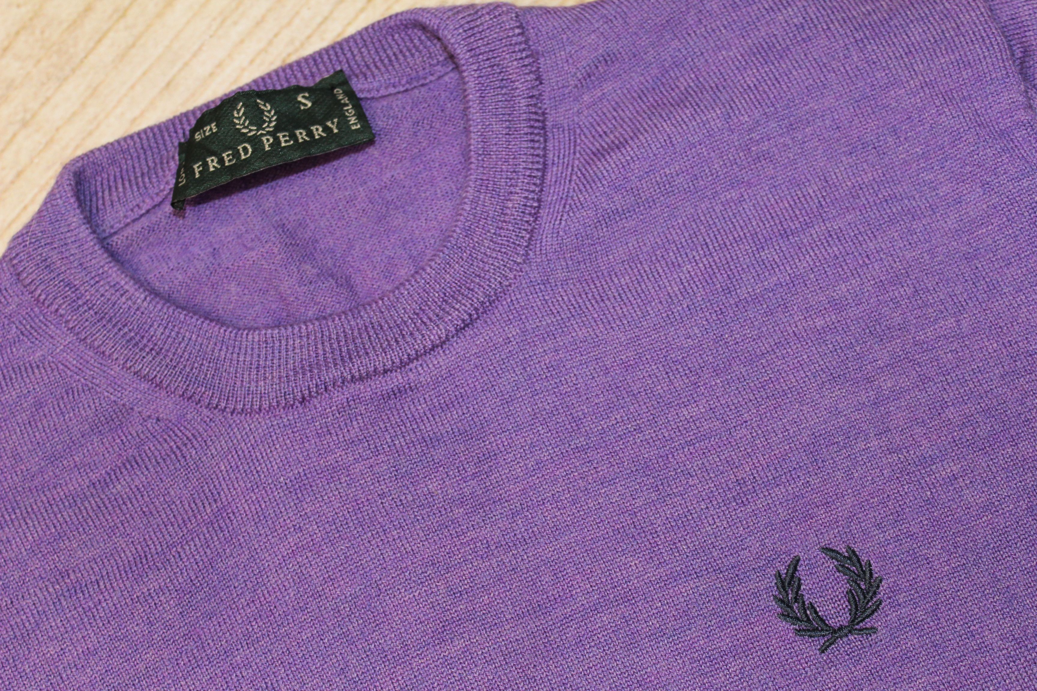 Fred Perry RARE Fred Perry UK Flag Wool Sweater Heavy Knit