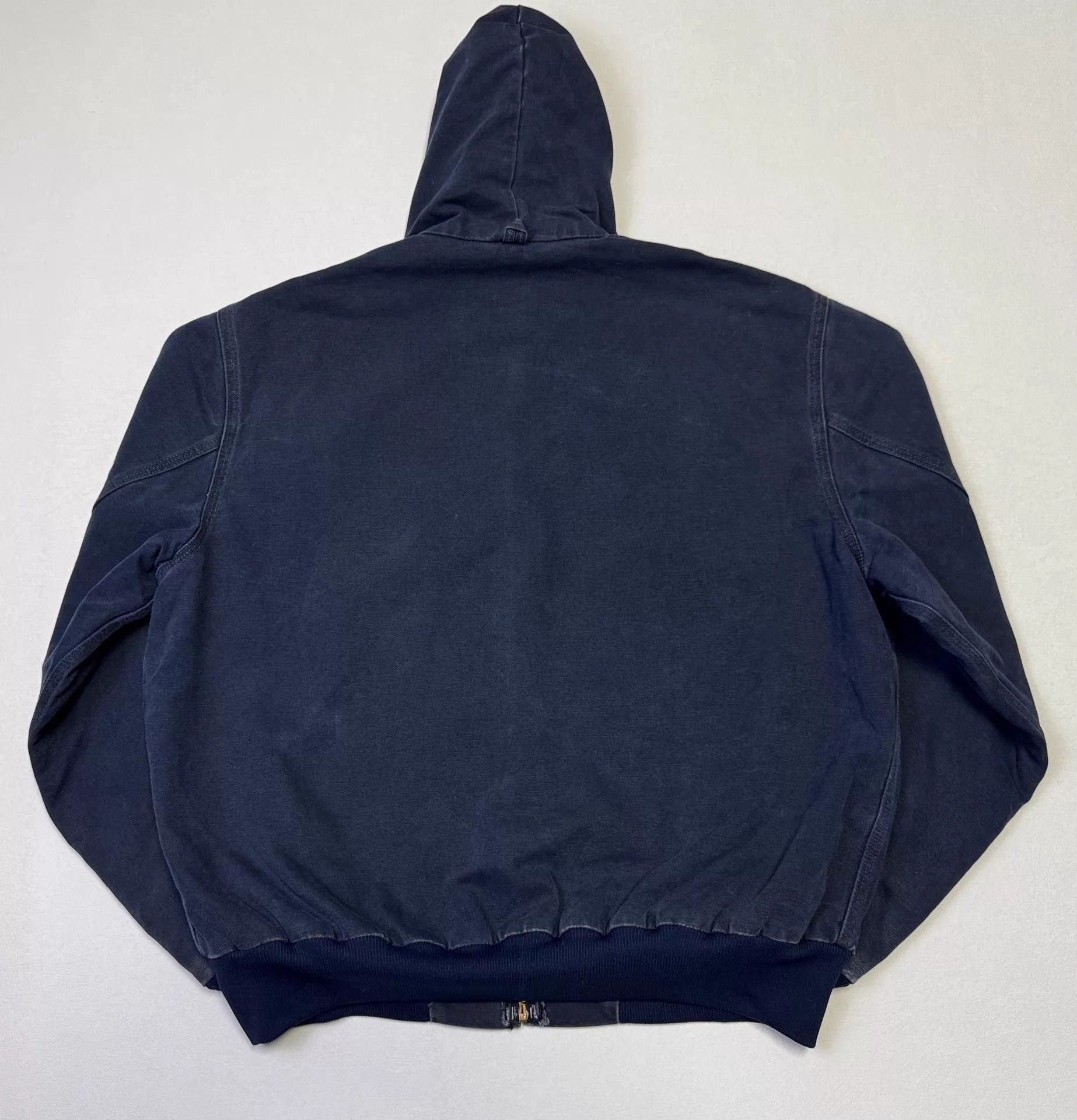 Carhartt Vintage Carhartt JQ283 INDIGO XL Hooded Work Jacket Size US XL / EU 56 / 4 - 5 Thumbnail