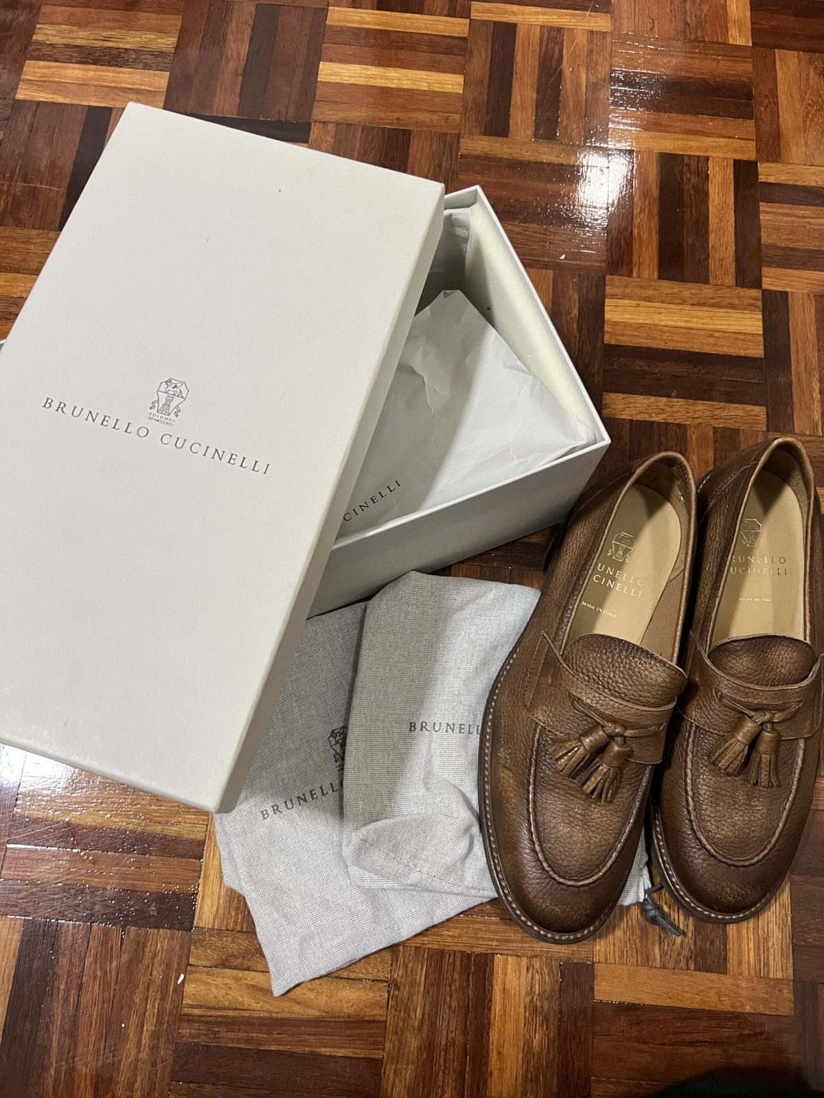 Brunello Cucinelli Brunello Cucinelli Penny Loafer Size US 9 / EU 42 - 1 Thumbnail