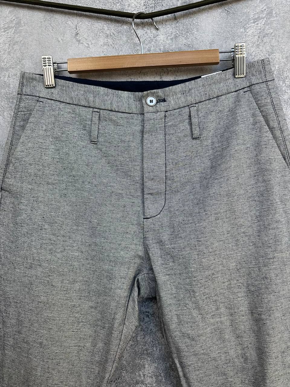 Hope HOPE Stockholm Law Trouser Grey Linen Blend Pants Size US 30 / EU 46 - 4 Thumbnail