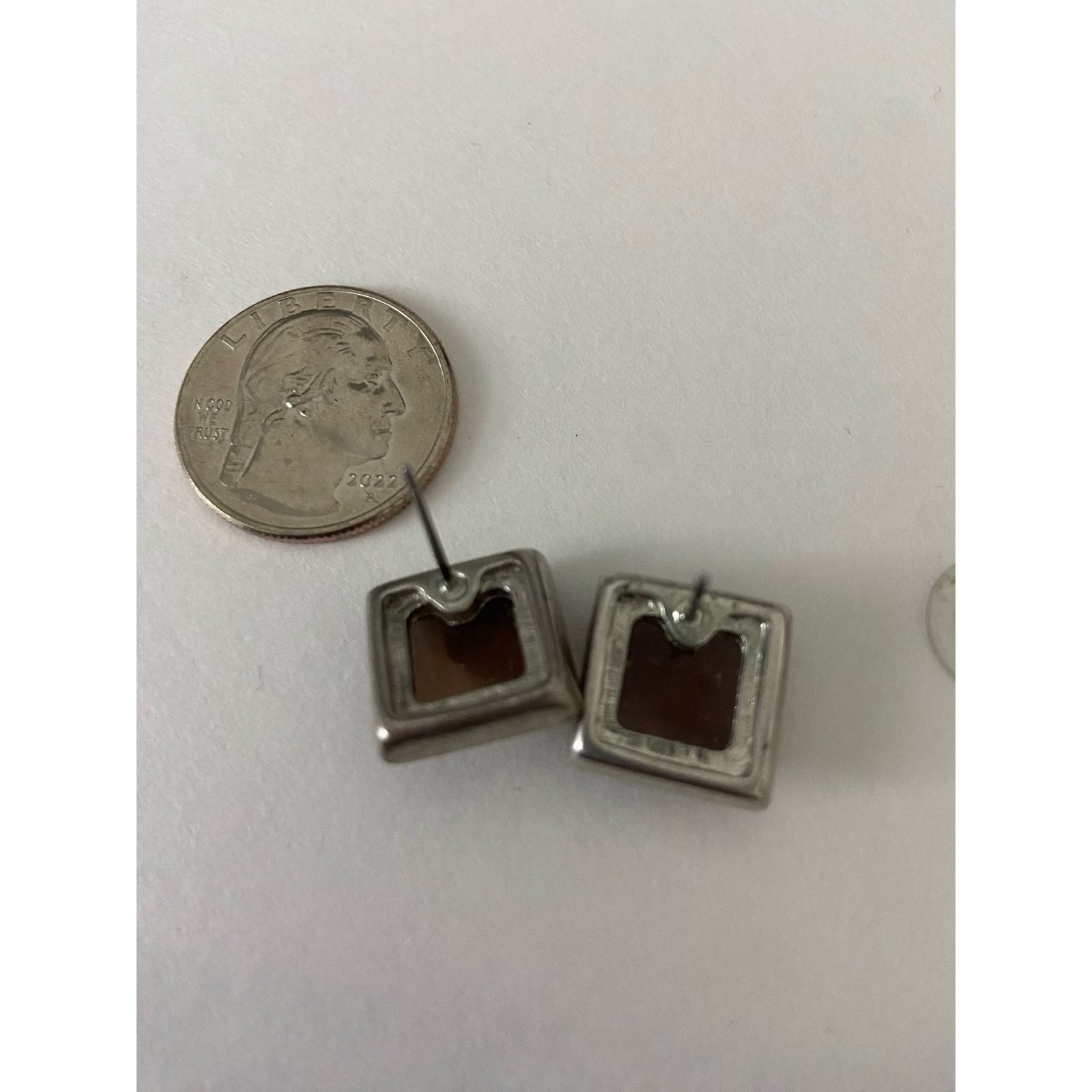 Other brown square earrings Size ONE SIZE - 3 Thumbnail