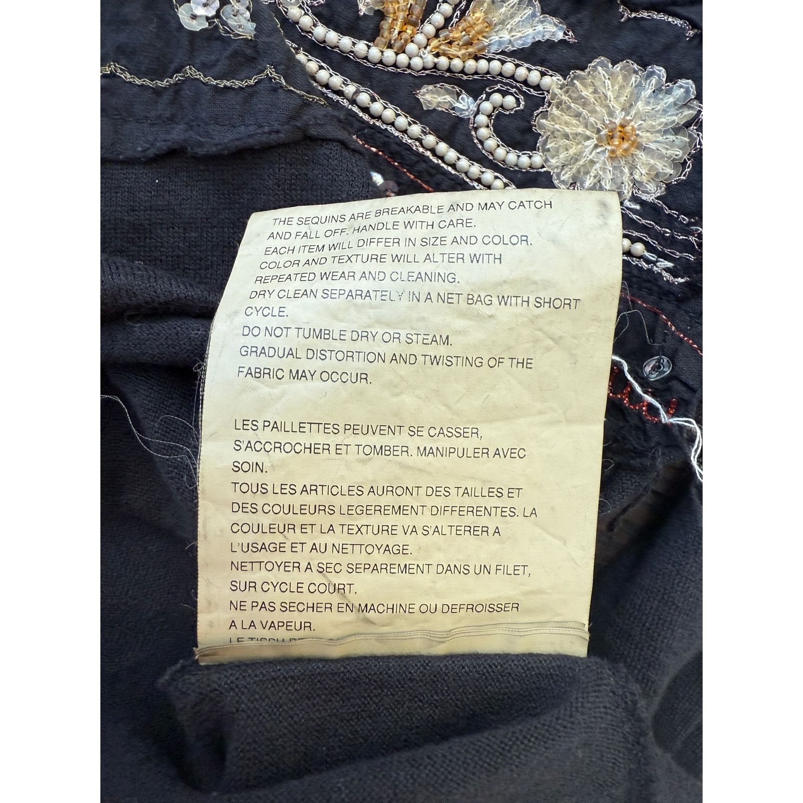 Comme des Garcons × Junya Watanabe Junya Watanbe Comme des Garcon Sequin Embellished Tee Size M / US 6-8 / IT 42-44 - 7 Thumbnail