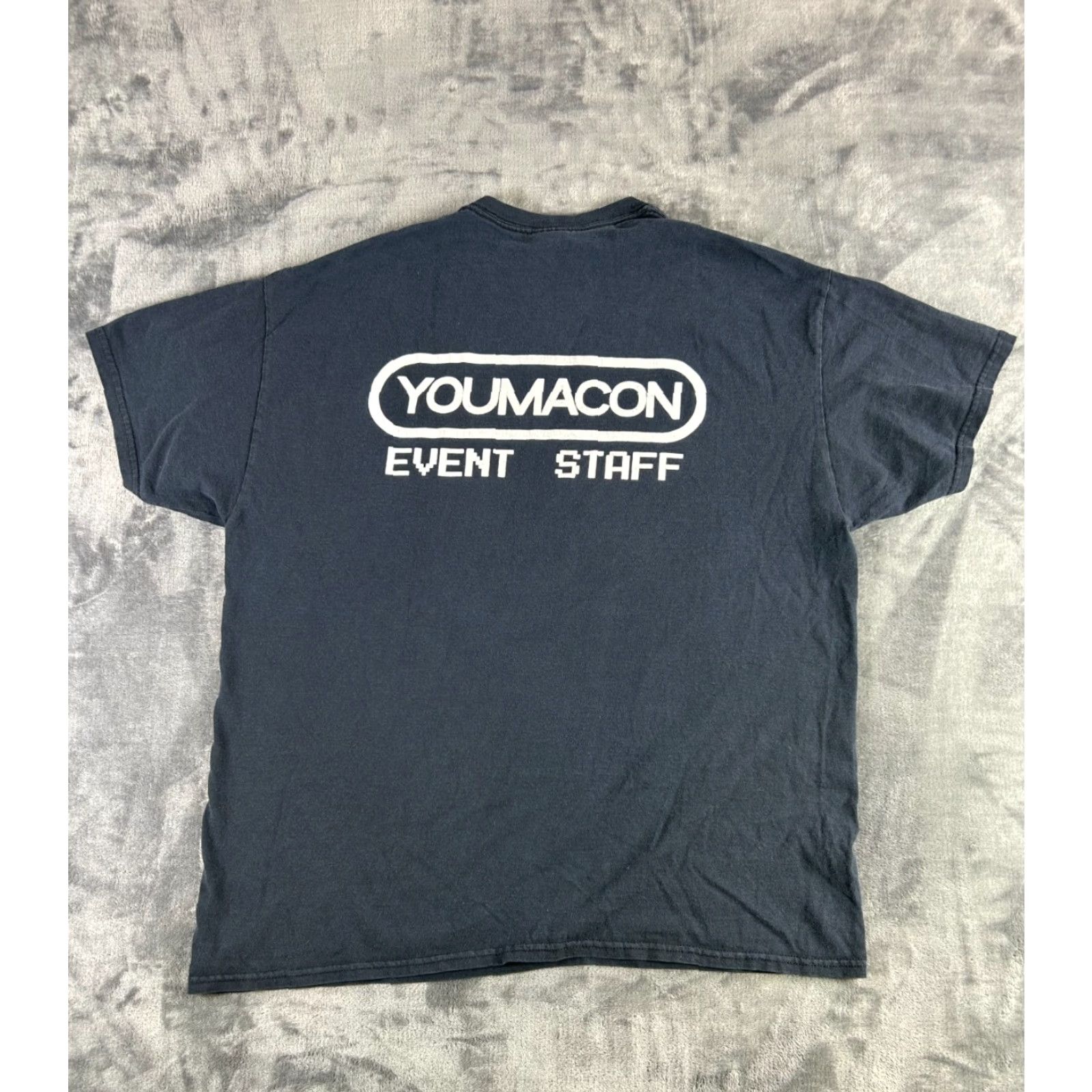 Gildan VINTAGE Youmacon X 2015 Event Staff Anime Convention T-Shirt XL Black Retro Gamer Style Size US XL / EU 56 / 4 - 6 Thumbnail