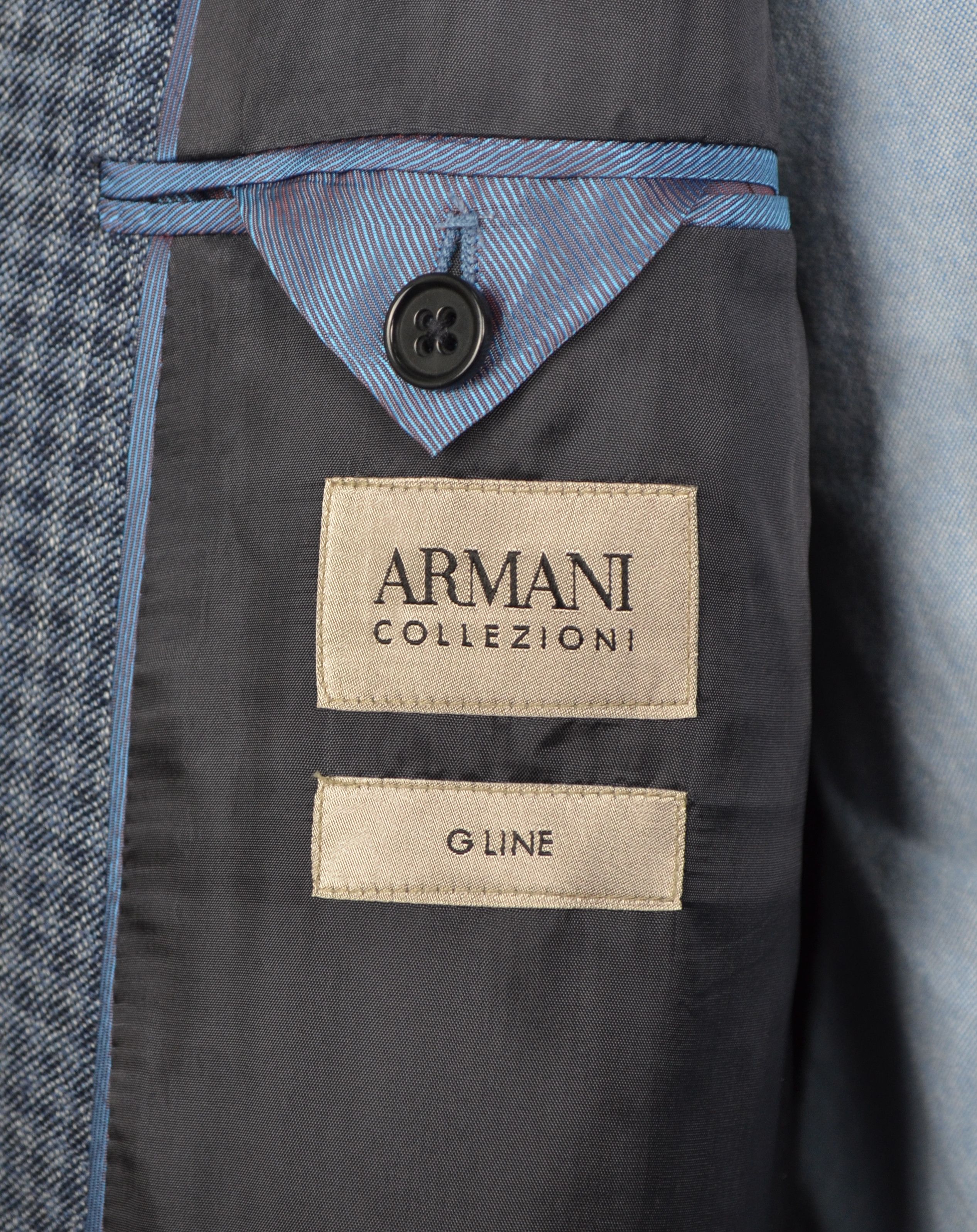 Designer × Emporio Armani Armani Collezioni G Line Linen Wool Jacket Blazer US48 Slim Size 48S - 12 Thumbnail