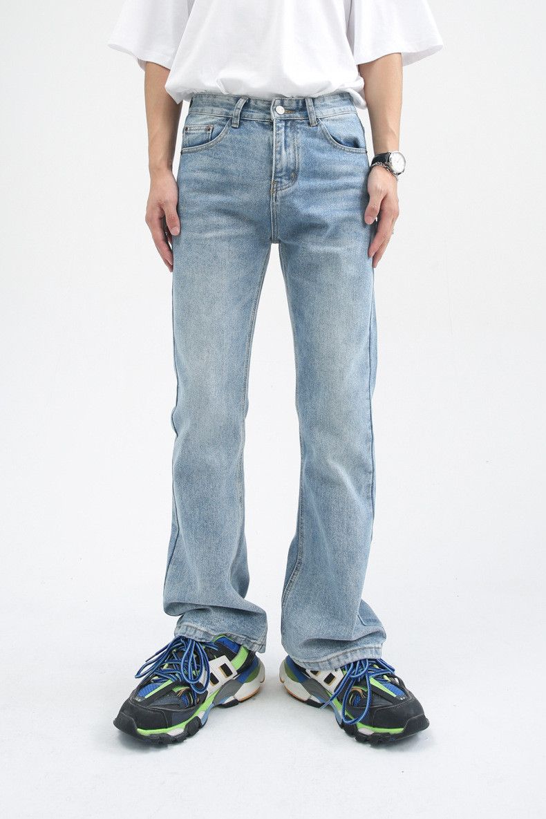 Japanese Brand × Jean Japanese all-match wide-leg washed straight flared jeans Size US 32 / EU 48 - 1 Thumbnail