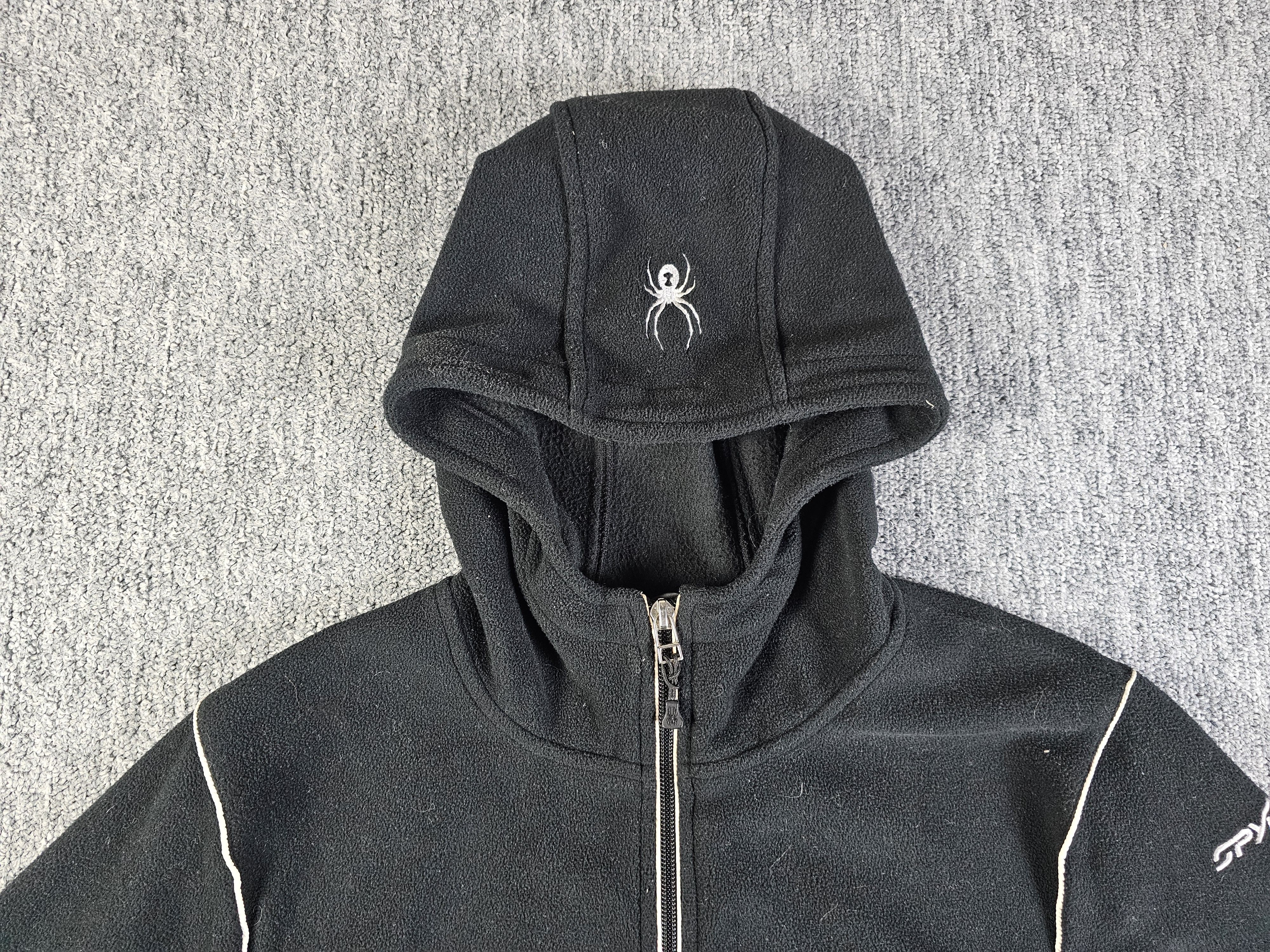 Spyder Spyder Fleece Jacket Women L Black Hooded Ski Core Midlayer Size L / US 10 / IT 46 - 4 Thumbnail