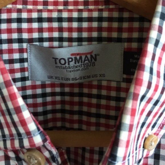 Topshop Topman Button Down Men's Plaid Size US XS / EU 42 / 0 - 4 Thumbnail