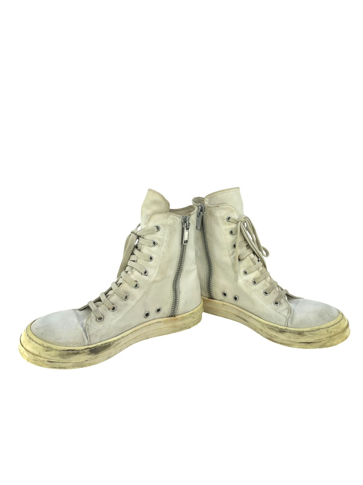Rick Owens Rick Owens Vegan Drkshdw Ramones Triple White Size US 8 / EU 41 - 5 Thumbnail