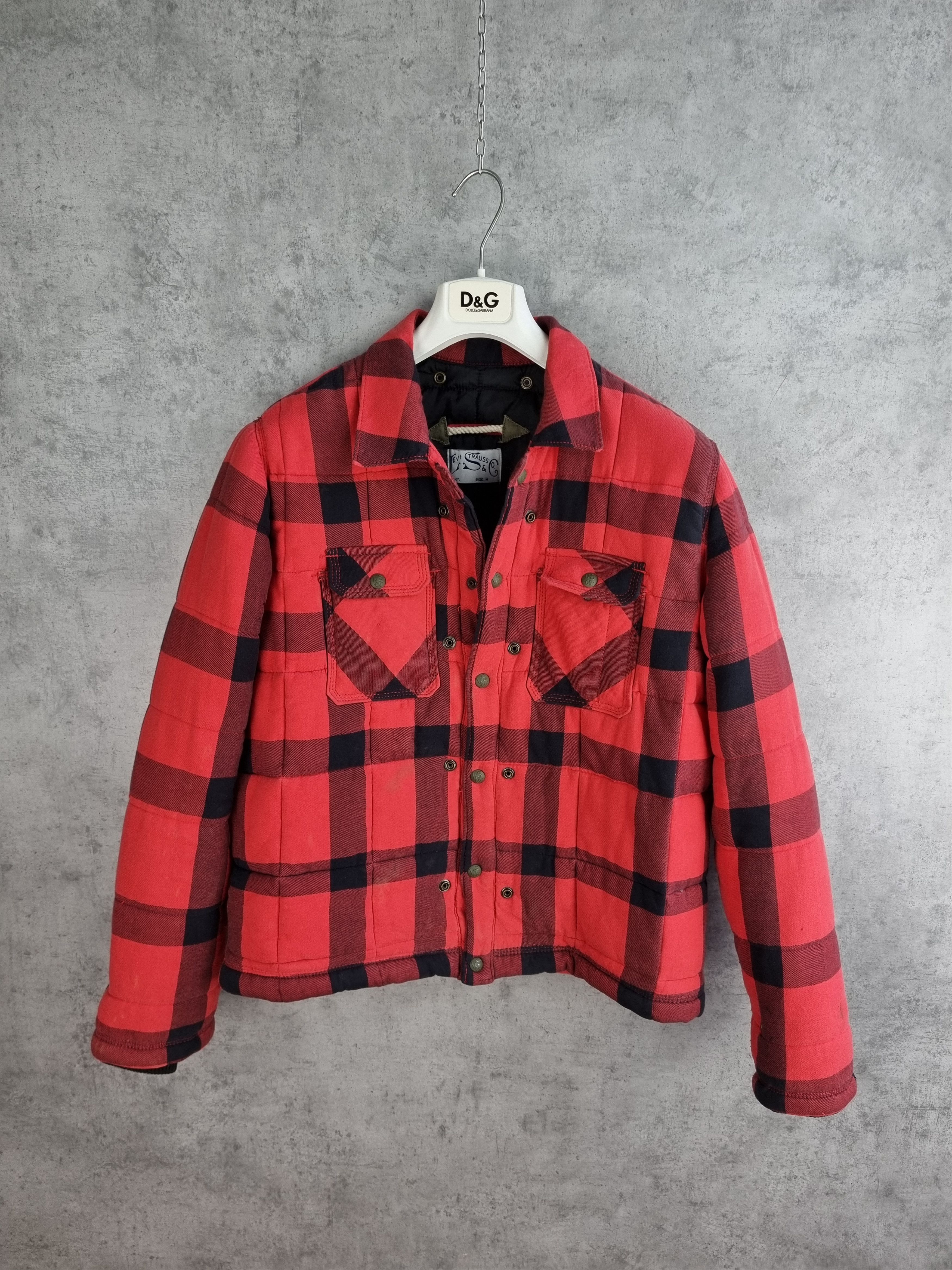 Levi's × Levi's Vintage Clothing Levis Plaid Vintage Aesthetic Distressed Jacket Size US M / EU 48-50 / 2 - 1 Thumbnail
