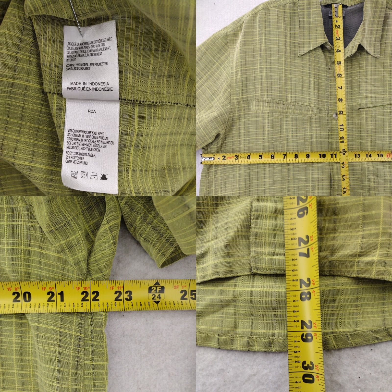 Vintage Columbia Titanium Shirt Men's Large Green Omni Dry Short Sleeve Button-Up Size US L / EU 52-54 / 3 - 8 Thumbnail