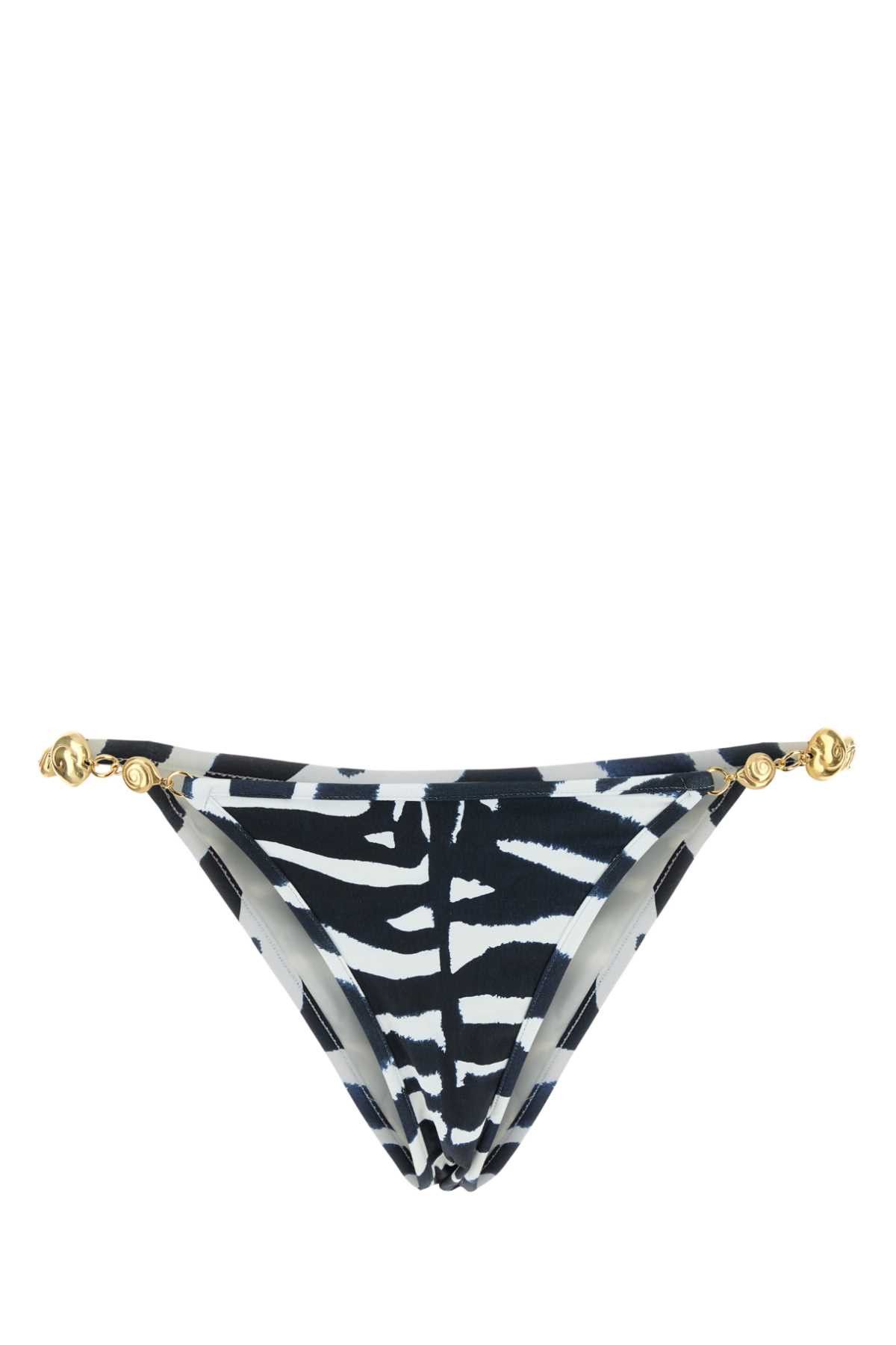 Reina Olga Pretend Stretch Nylon Splash Bikini Bottom Size L / US 10 / IT 46 - 1 Thumbnail