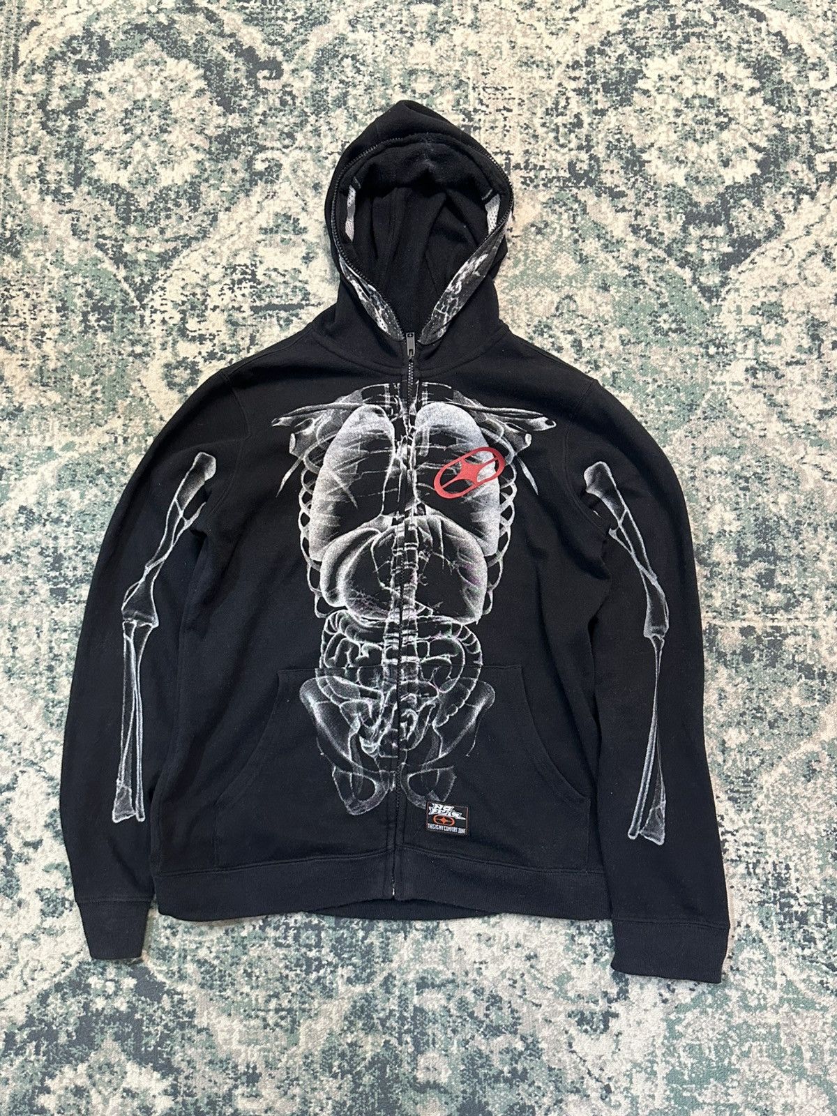 No Fear 2000s No Fear Skeleton Full Zip Hoodie Size US M / EU 48-50 / 2 - 9 Thumbnail