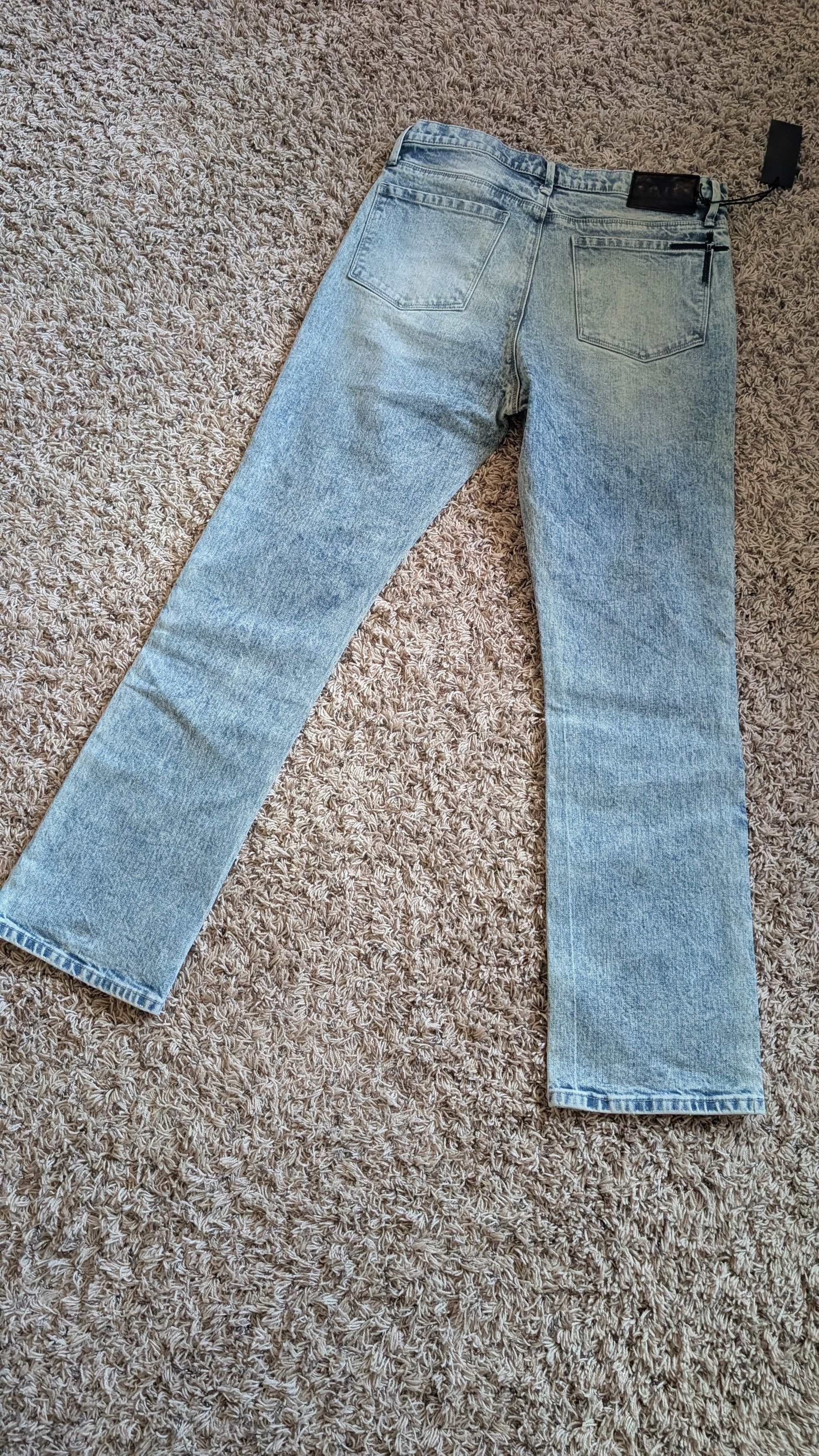 Rta RtA Mens Denis Faded Wash Flared Jeans Blue $245 Size 34🔥🔥 Size US 34 / EU 50 - 2 Thumbnail