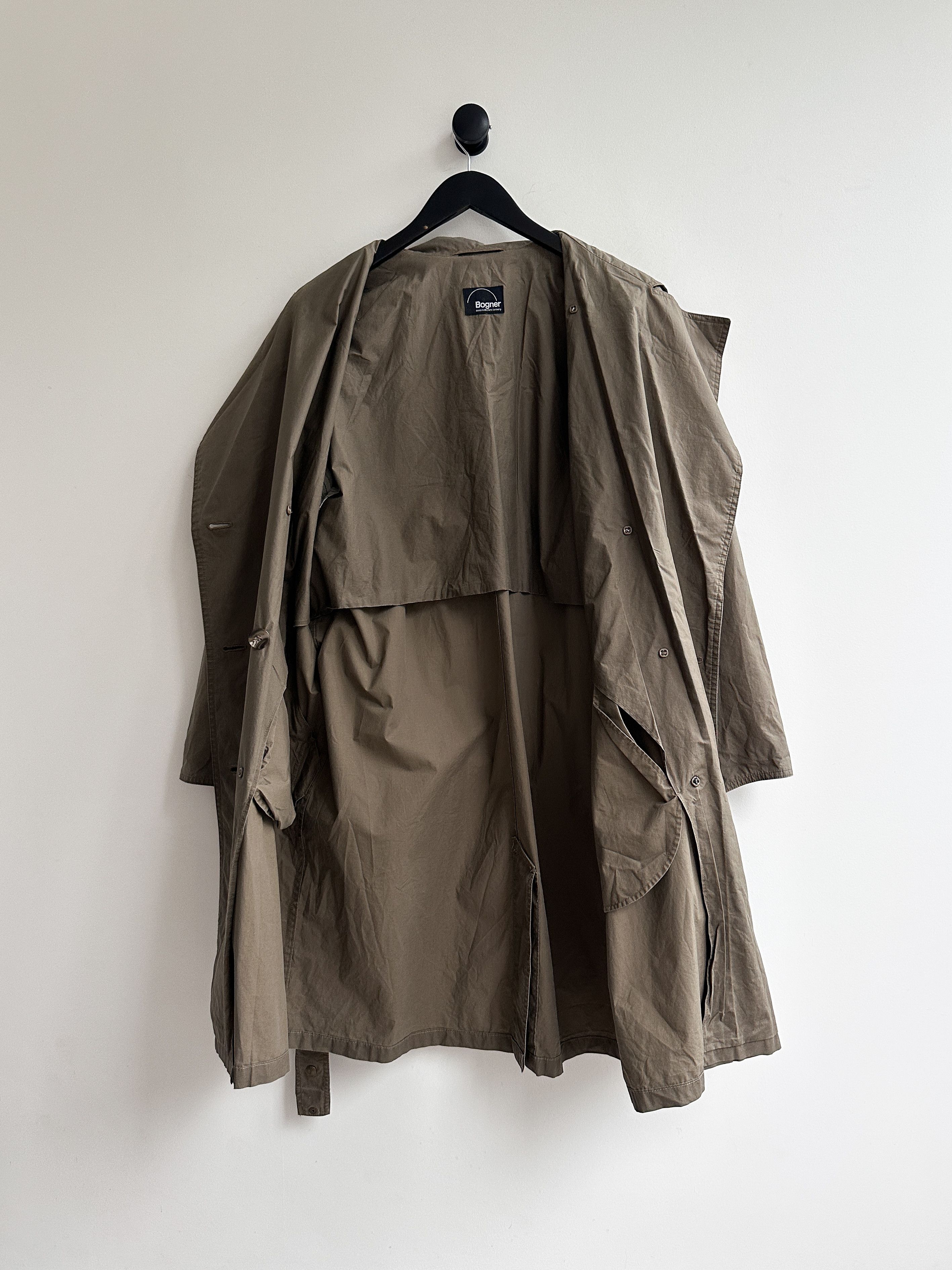 Bogner Bogner Beige Trench Coat Jacket Size L / US 10 / IT 46 - 3 Thumbnail