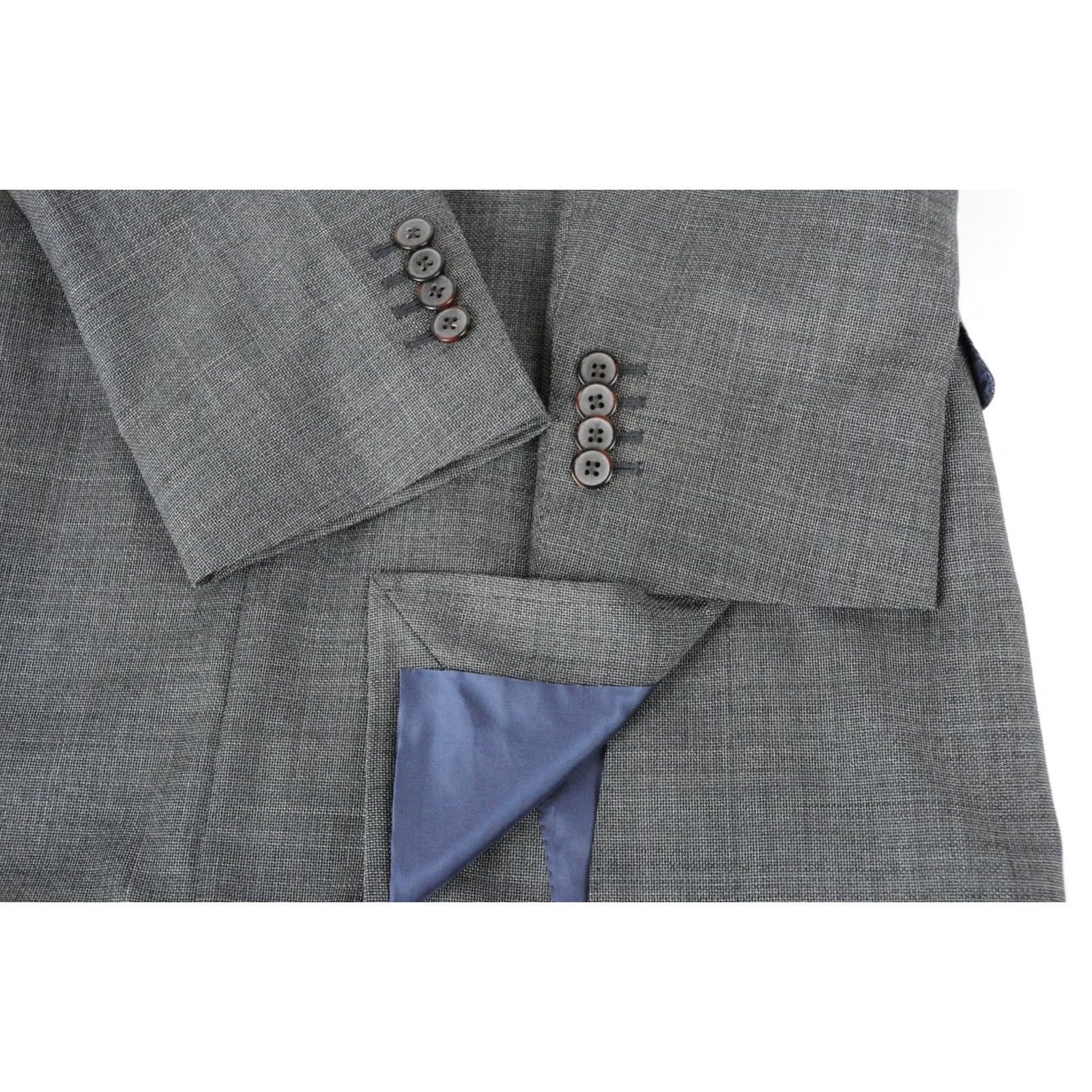 Suitsupply Suitsupply Napoli Blazer Men UK 42L Single Breasted Jacket Grey Wool Patterned Button Lined All Seasons Size 42R - 5 Thumbnail