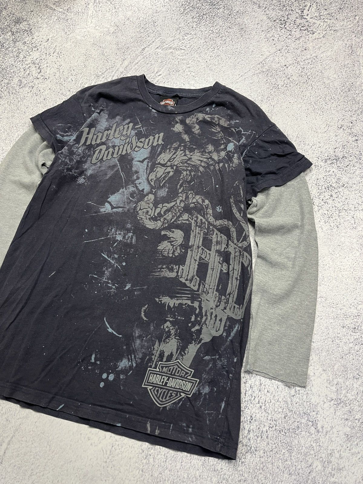 Harley Davidson Vintage 2009 Harley Davidson Switzerland Thun Tee Shirt Rare Size M / US 6-8 / IT 42-44 - 5 Thumbnail