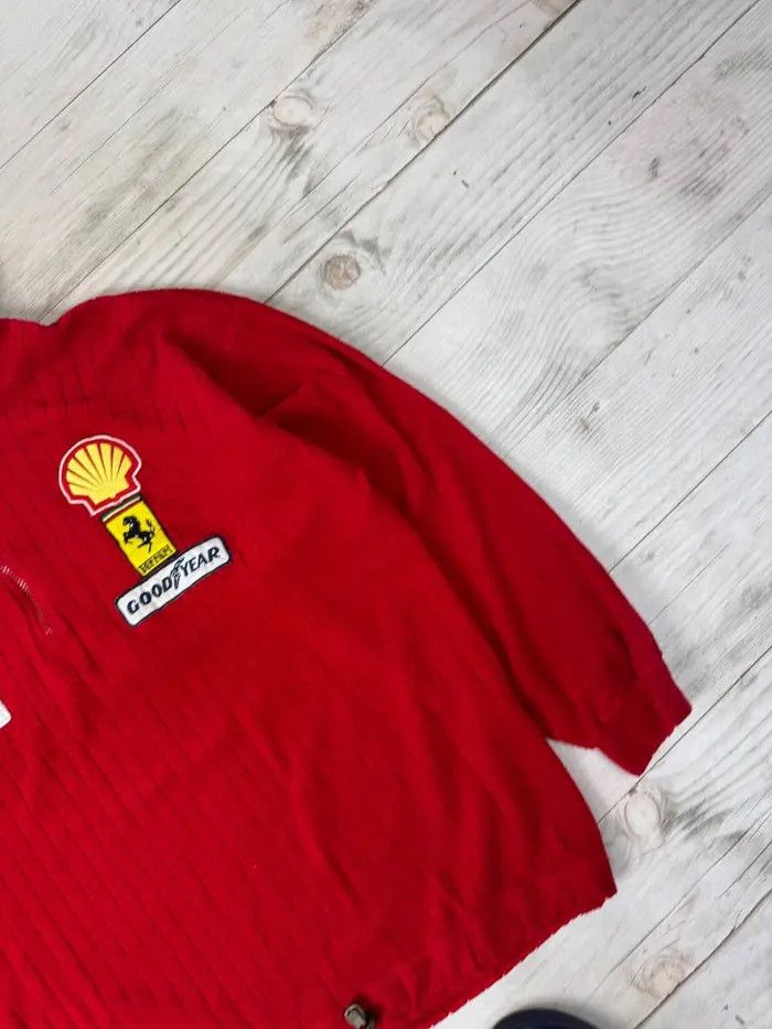 Ferrari Vintage Ferrari Marlboro Racing F1 1/4 Zip Fleece Jacket 90s Size US XXL / EU 58 / 5 - 3 Thumbnail